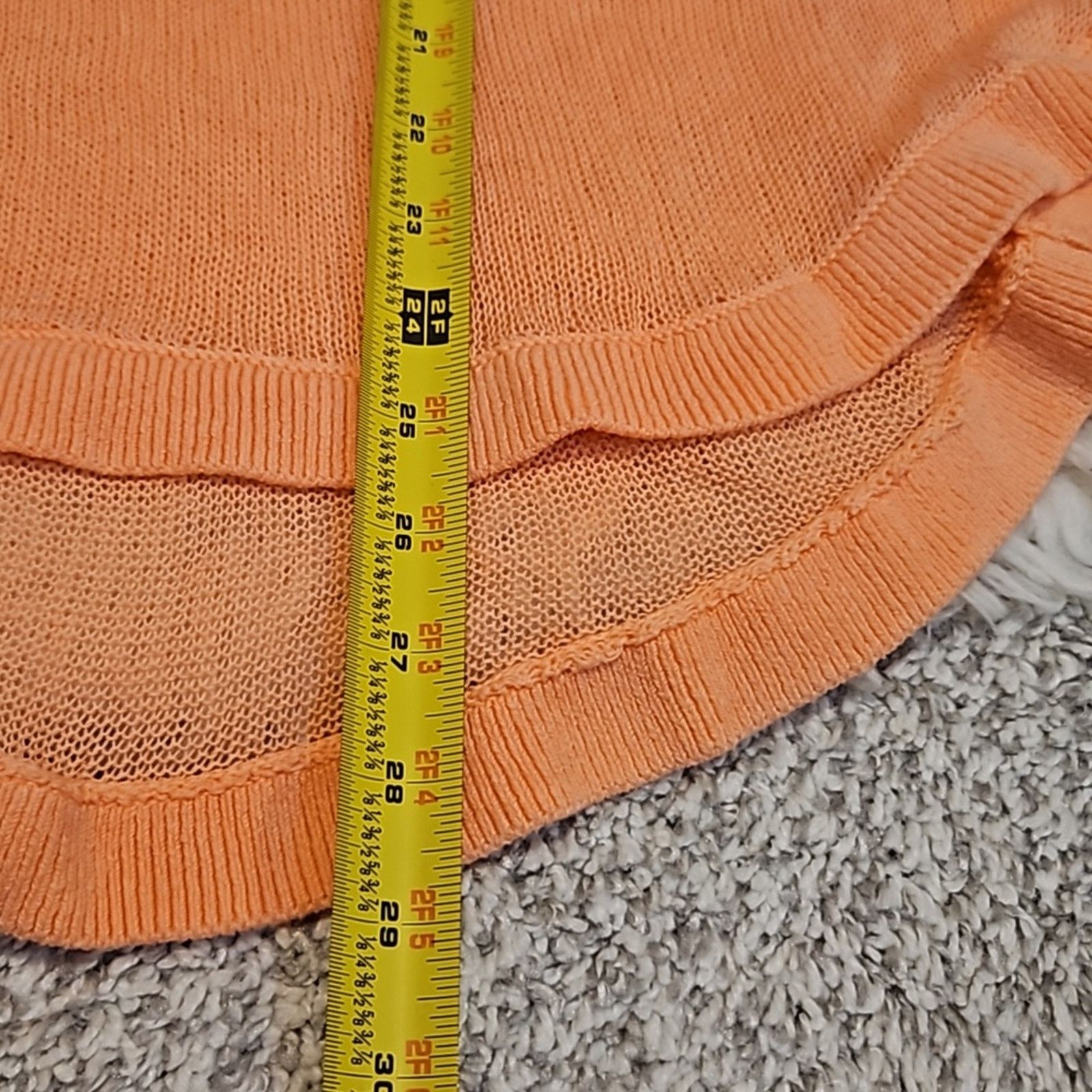 Victoria's Secret Victoria's Secret Peach Coral Short Sleeve Knit Poncho Shirt Size M / US 6-8 / IT 42-44 - 8 Thumbnail