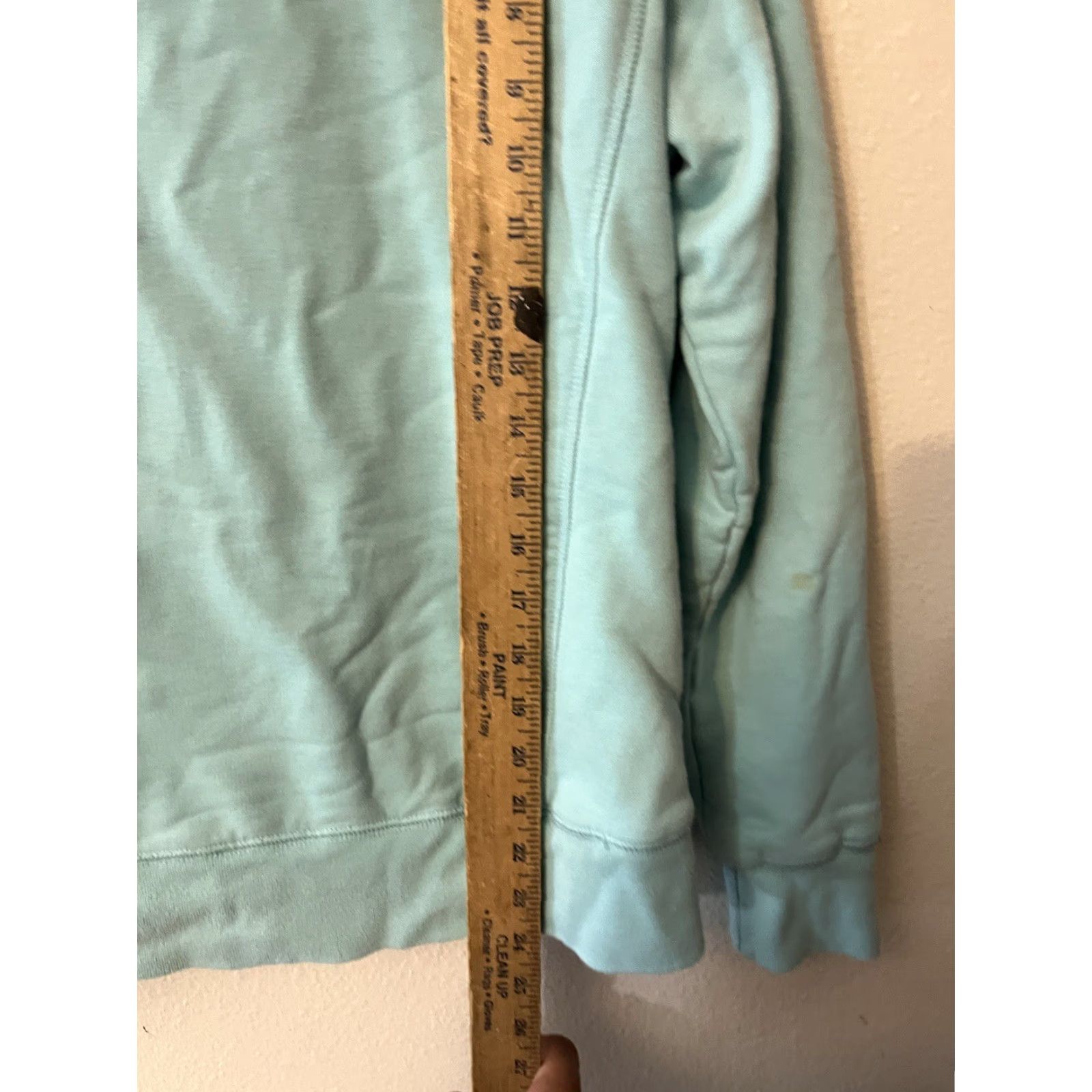 Vintage LL Bean Women’s Sweatshirt Small Blue Zip Hooded Faux Fur Lined Fur Ruff Hood Size S / US 4 / IT 40 - 4 Thumbnail