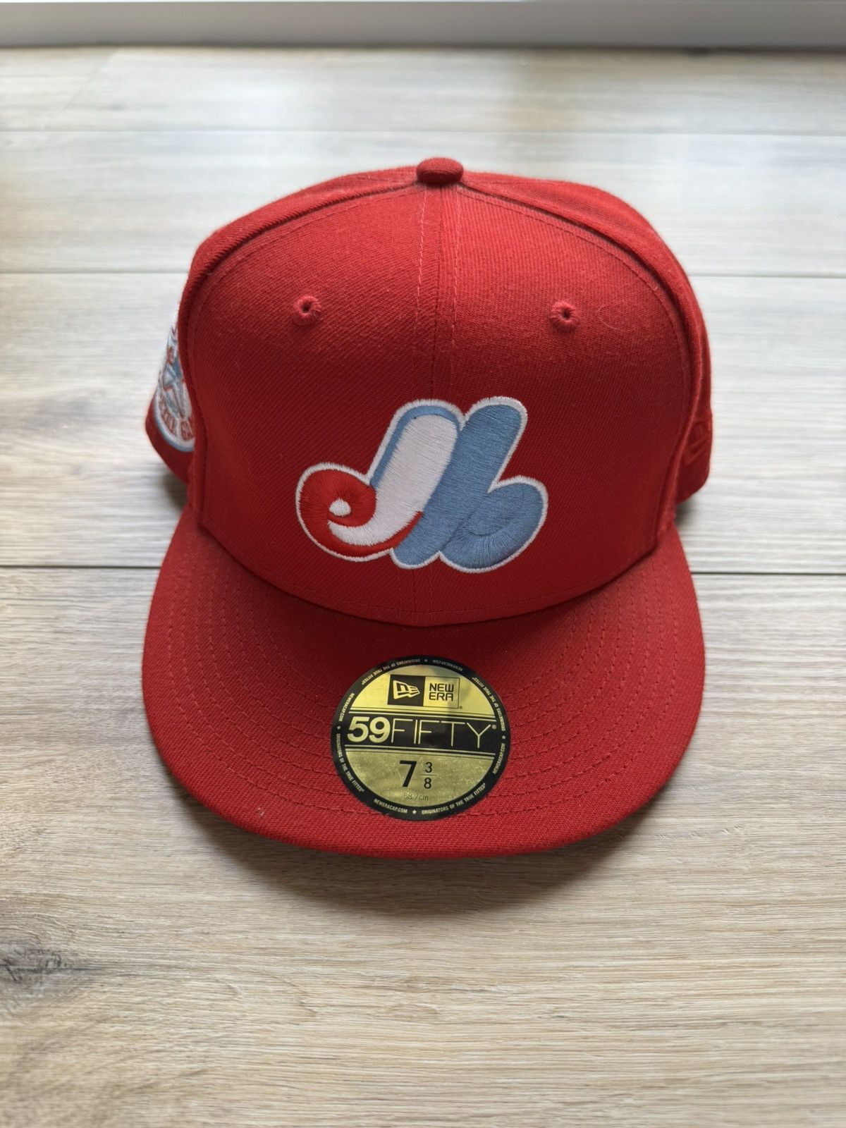 New Era Montreal Expos 59FIFTY Fitted Hat Red w/ 1982 All-Star Patch Size ONE SIZE - 1 Thumbnail