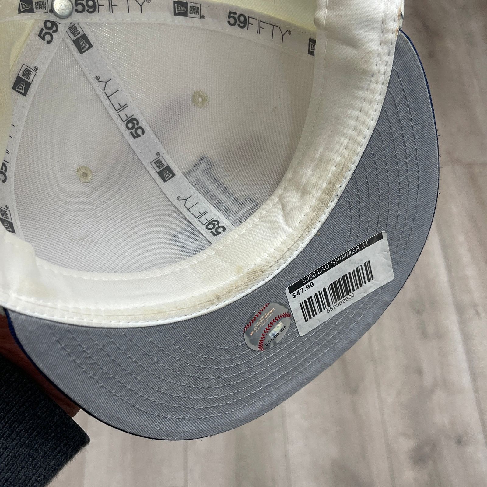 New Era NEW ERA 5950 LOS DODGERS TEAM SHIMMER FITTED HAT SZ 8 Size ONE SIZE - 6 Thumbnail