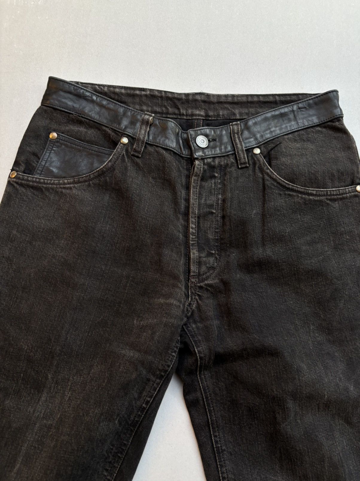 Japanese Brand Lace up flare jeans Size US 30 / EU 46 - 2 Thumbnail