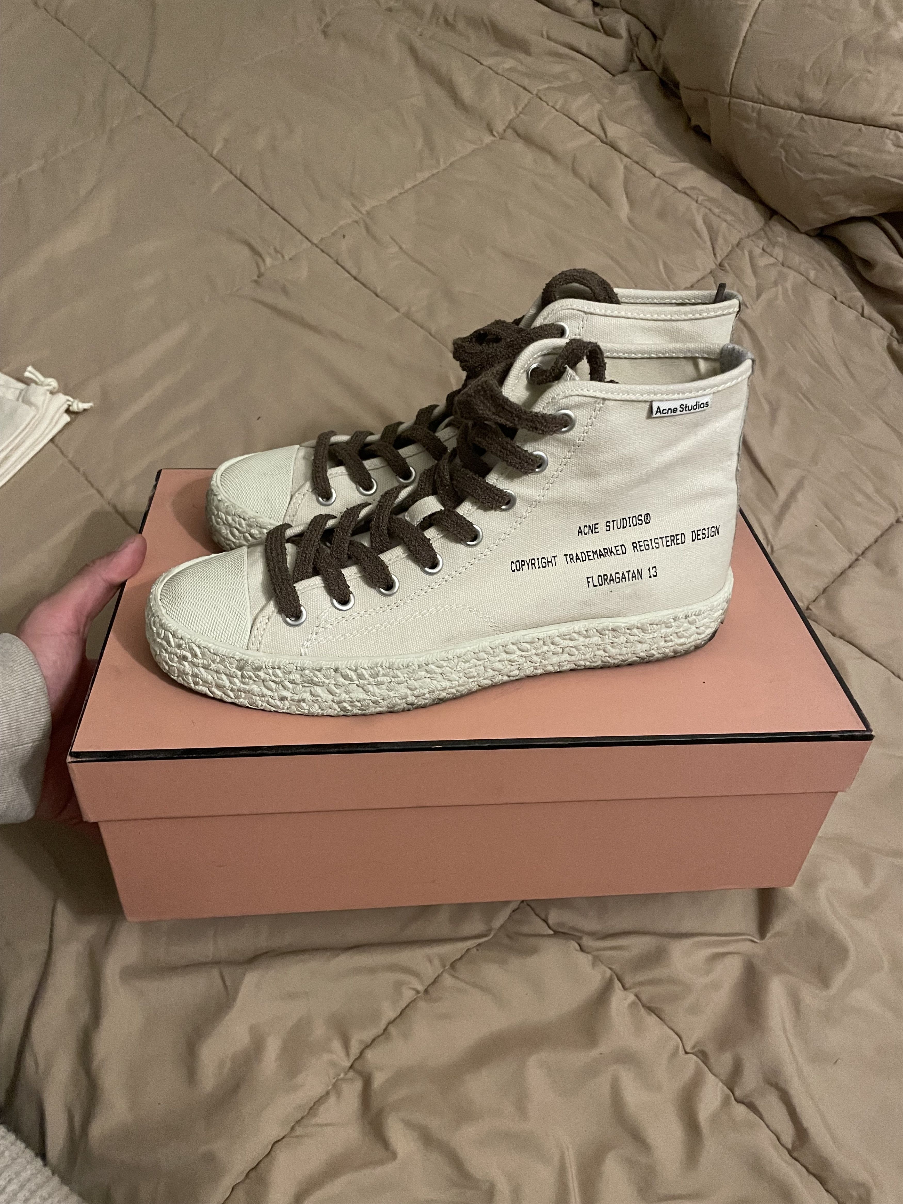 Acne Studios Acne Studios Ballow High-Top Sneakers Size US 9 / EU 42 - 1 Thumbnail