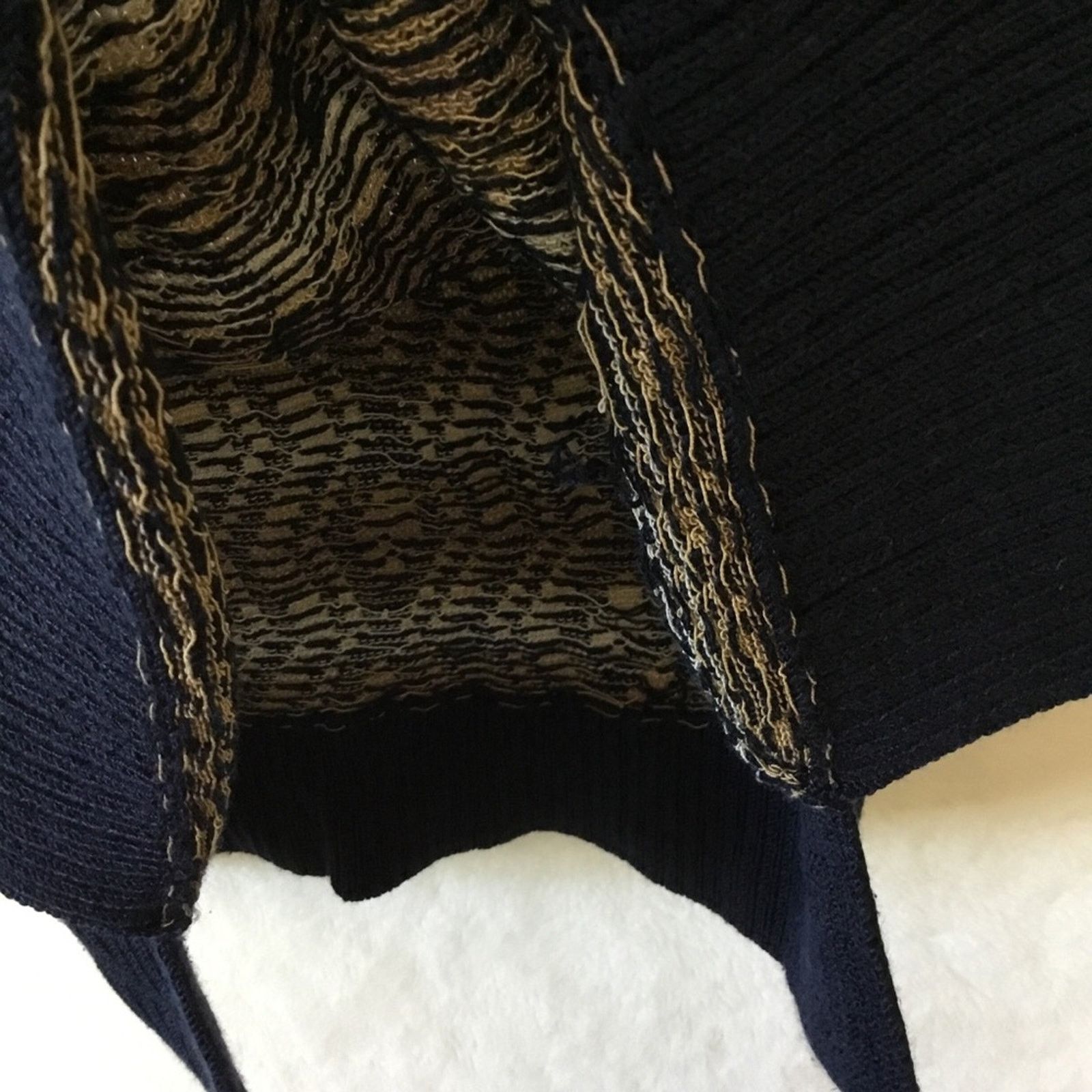 Club Monaco Club Monaco Brown Diamond-Patterned Knit Top Size S / US 4 / IT 40 - 8 Thumbnail