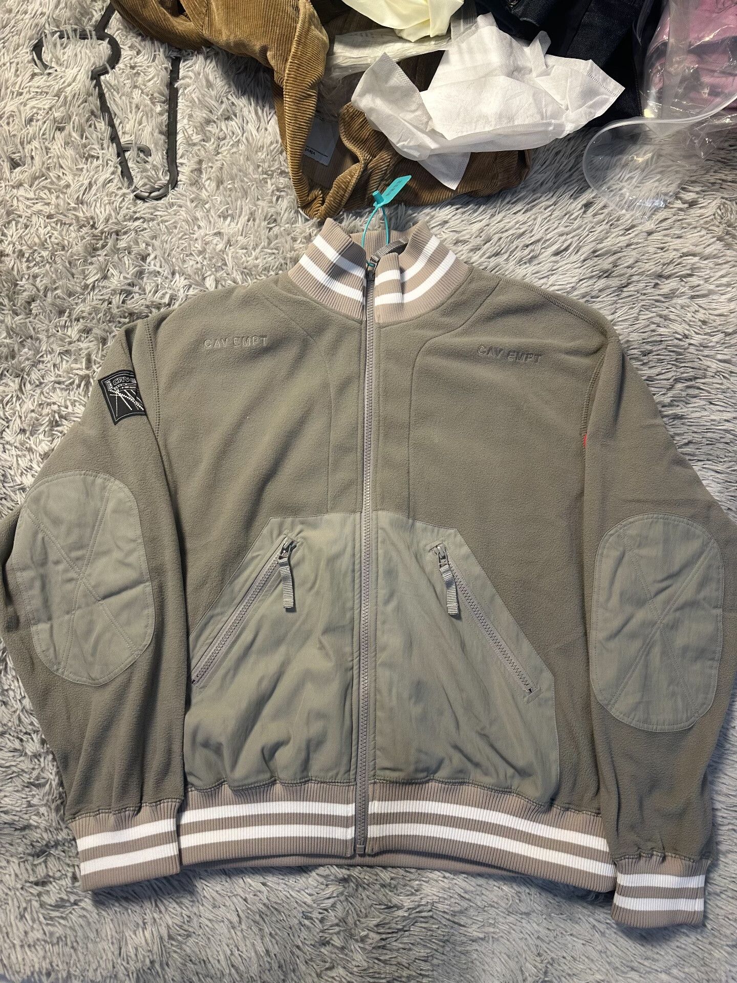 C.E/CAVEMPT Gray Paneled Jacket