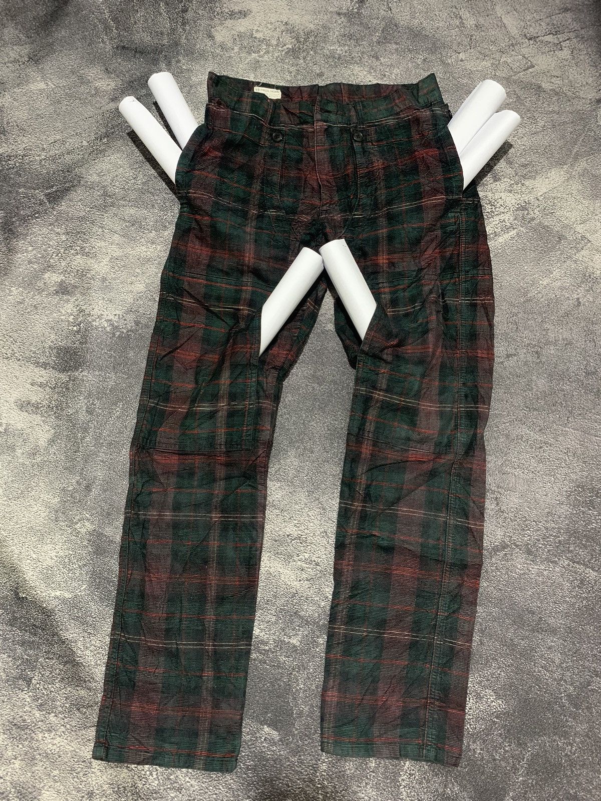 Final Home Final home x issey miyake corduroy pants tartan Size US 30 / EU 46 - 7 Thumbnail