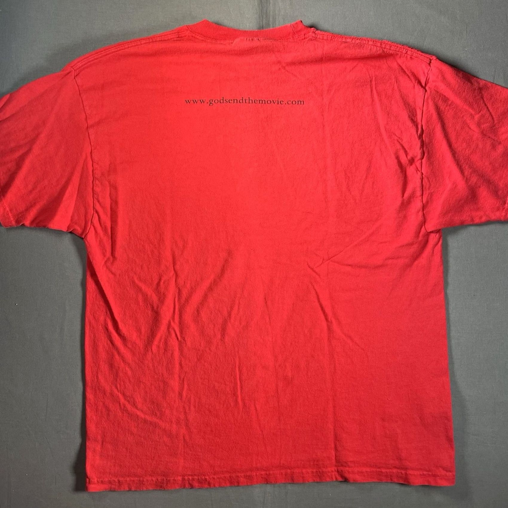 Hanes Godsend Shirt Mens XL Horror Promo Shirt 2004 Red Y2K Scary Thriller Slasher Hanes T-Shirt Mens XL Red Horror Size US XL / EU 56 / 4 - 6 Thumbnail