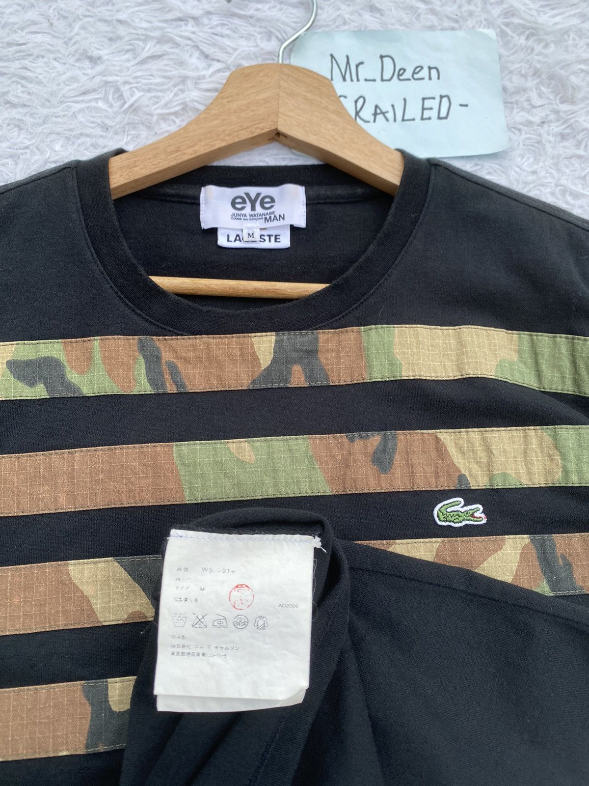 Junya Watanabe × Lacoste Rare AD2006 Lacoste x CDG Junya Watanabe Camo Tshirt Size US M / EU 48-50 / 2 - 17 Thumbnail