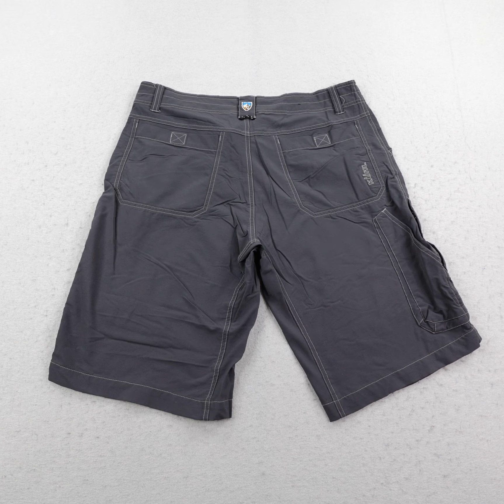 Vintage Kuhl Shorts Mens 34 Gray Nylon Spandex Stretch Hiking Cargo Trail Performance Size US 34 / EU 50 - 5 Thumbnail