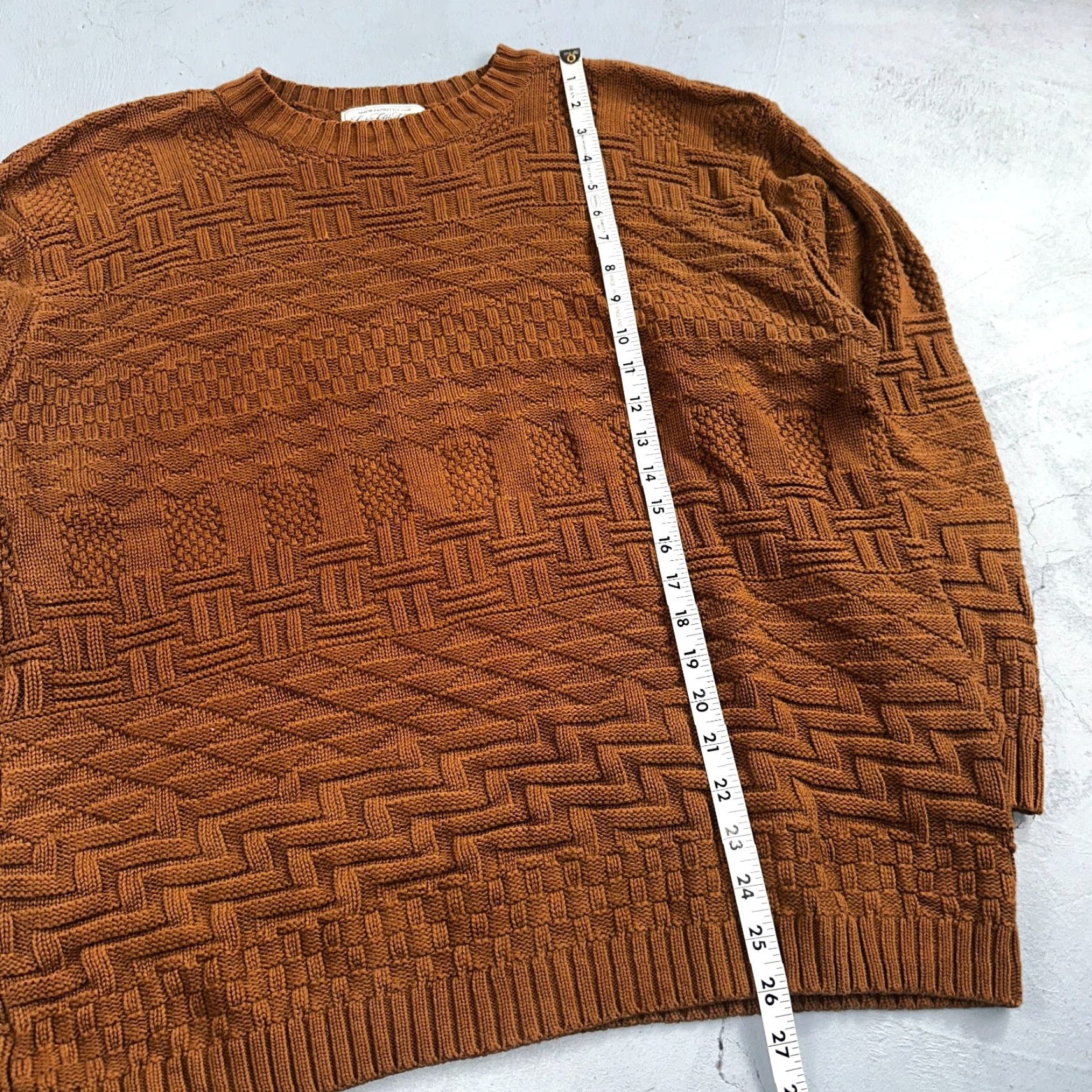 Saks Fifth Avenue VINTAGE Saks Fifth Avenue Cotton Sweater Pullover Mock Neck Mens M Brown Long Sleeve Classic Size US M / EU 48-50 / 2 - 4 Thumbnail