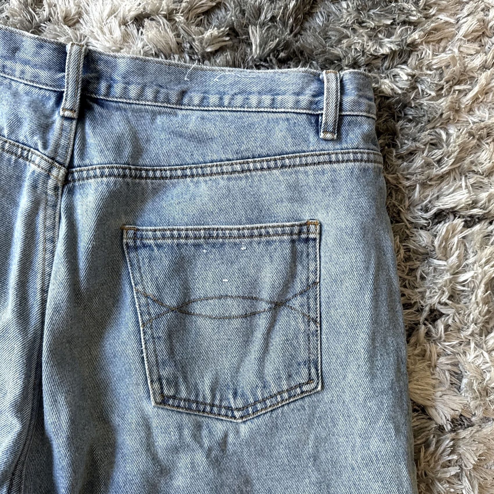 Denime VINTAGE Sonoma Jeans Shorts Mens 38 Blue Denim Jorts 90s Cargo Distressed Wide Loose Size US 38 / EU 54 - 2 Thumbnail