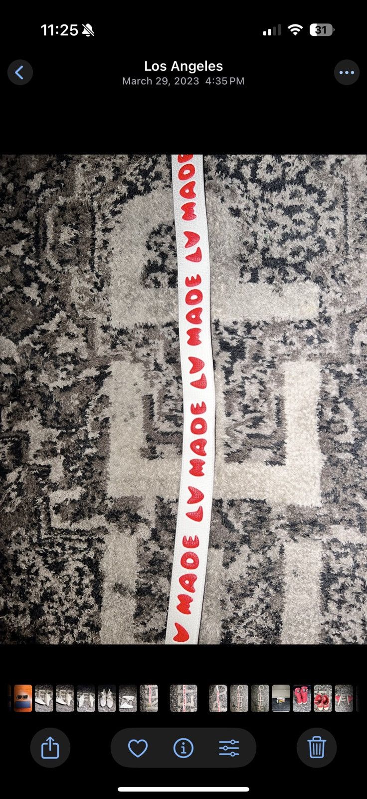 Louis Vuitton × Nigo LV MADE 40 MM REVERSIBLE BELT Size 40 - 4 Thumbnail