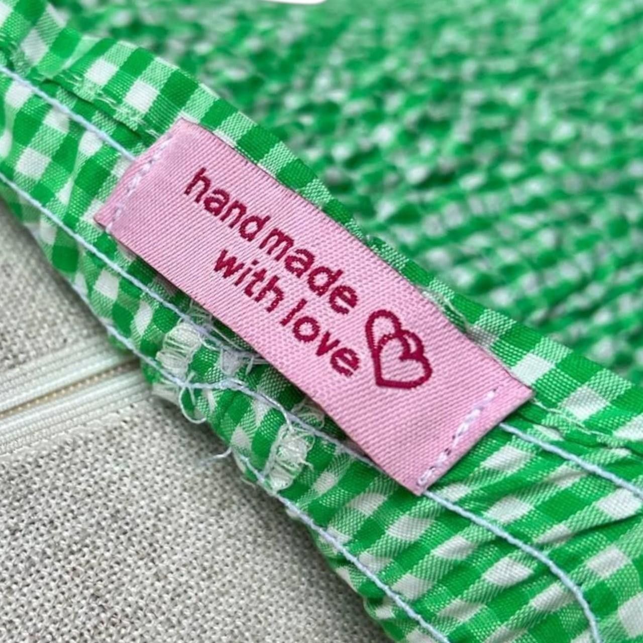 Handmade Handmade green gingham cottagecore blouse, peasant, milkmaid Size S / US 4 / IT 40 - 4 Thumbnail
