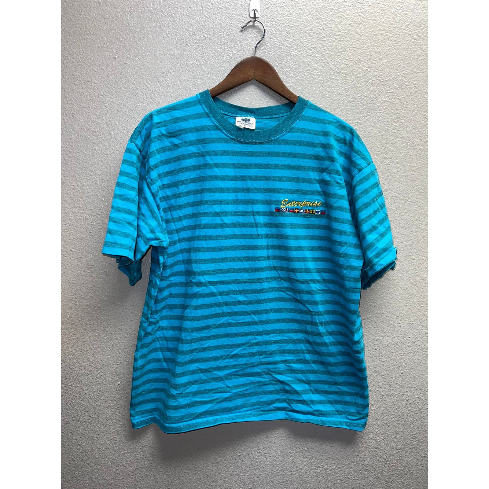 Vintage Vintage Enterprise Shirt Flags Boat Graphic Tee 90s 1990s XL Size US XL / EU 56 / 4 - 1 Thumbnail