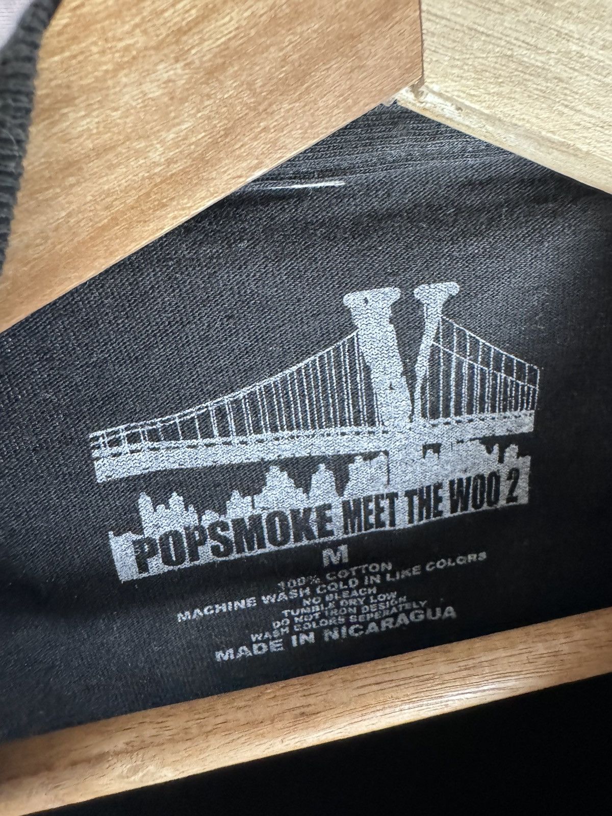 Rap Tees Pop Smoke x Vlone Smoke Wraith Black T-shirt Large Size US M / EU 48-50 / 2 - 3 Thumbnail