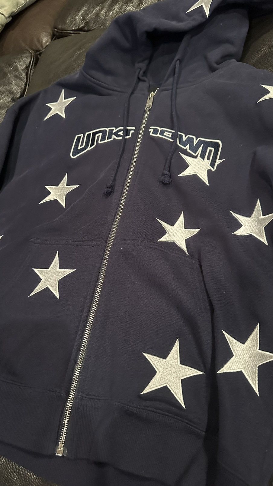 Unknown London Unknown London All Over Star Zip Hoodie Size US XS / EU 42 / 0 - 8 Thumbnail