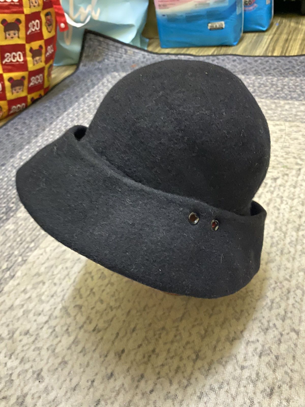 Japanese Brand × Vintage VINTAGE BERBERRY SHEEP WOOL HAT CLASSIC DESIGN Size ONE SIZE - 1 Thumbnail