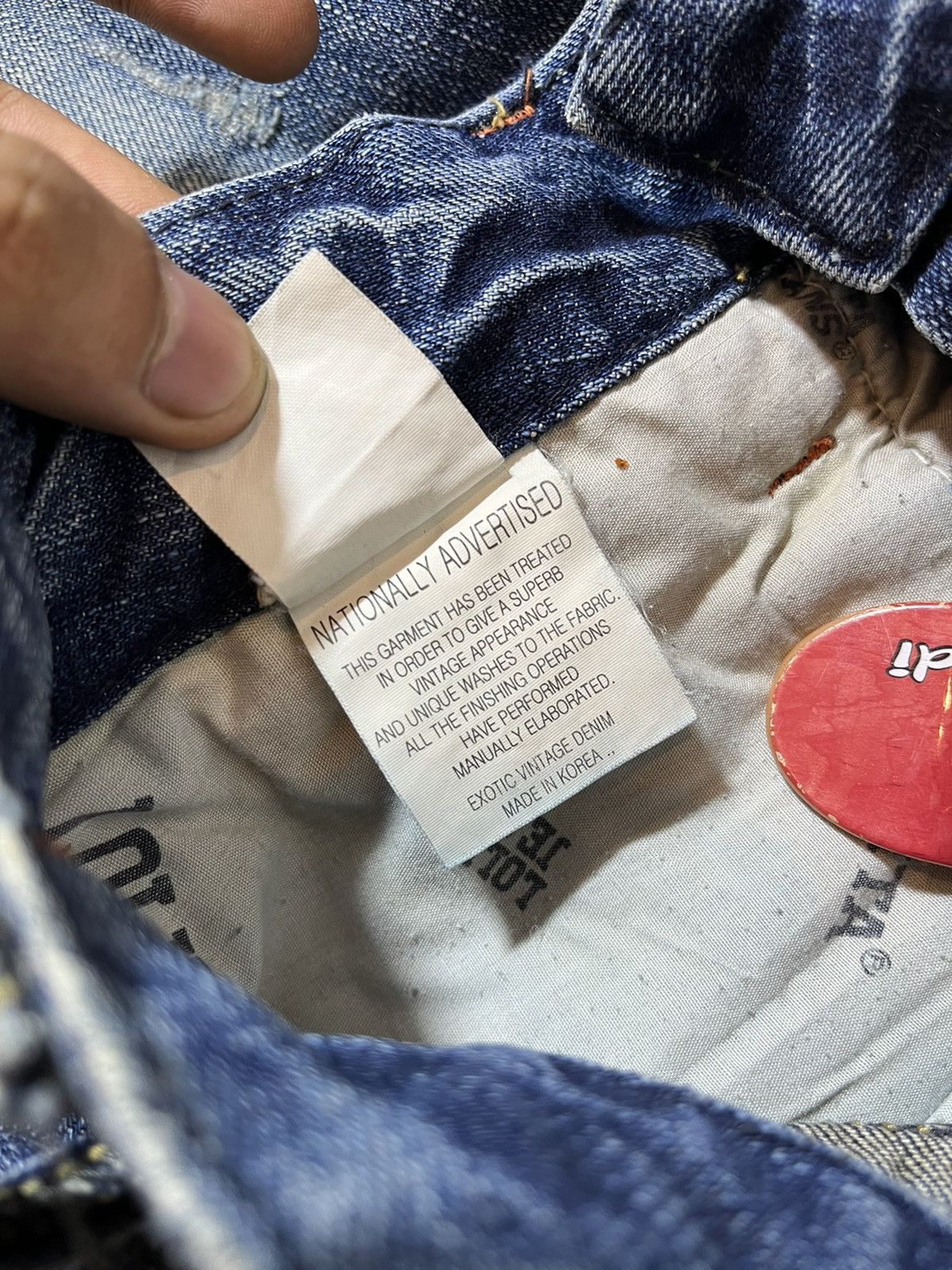 Japanese Brand Lolita Crown Yoshitomo Nara whiskers denim Size US 32 / EU 48 - 10 Thumbnail