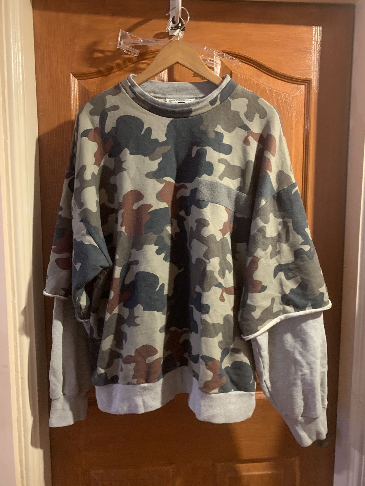 Gosha Rubchinskiy Gosha Rubchinskiy layered camouflage sweater Size US XL / EU 56 / 4 - 4 Thumbnail