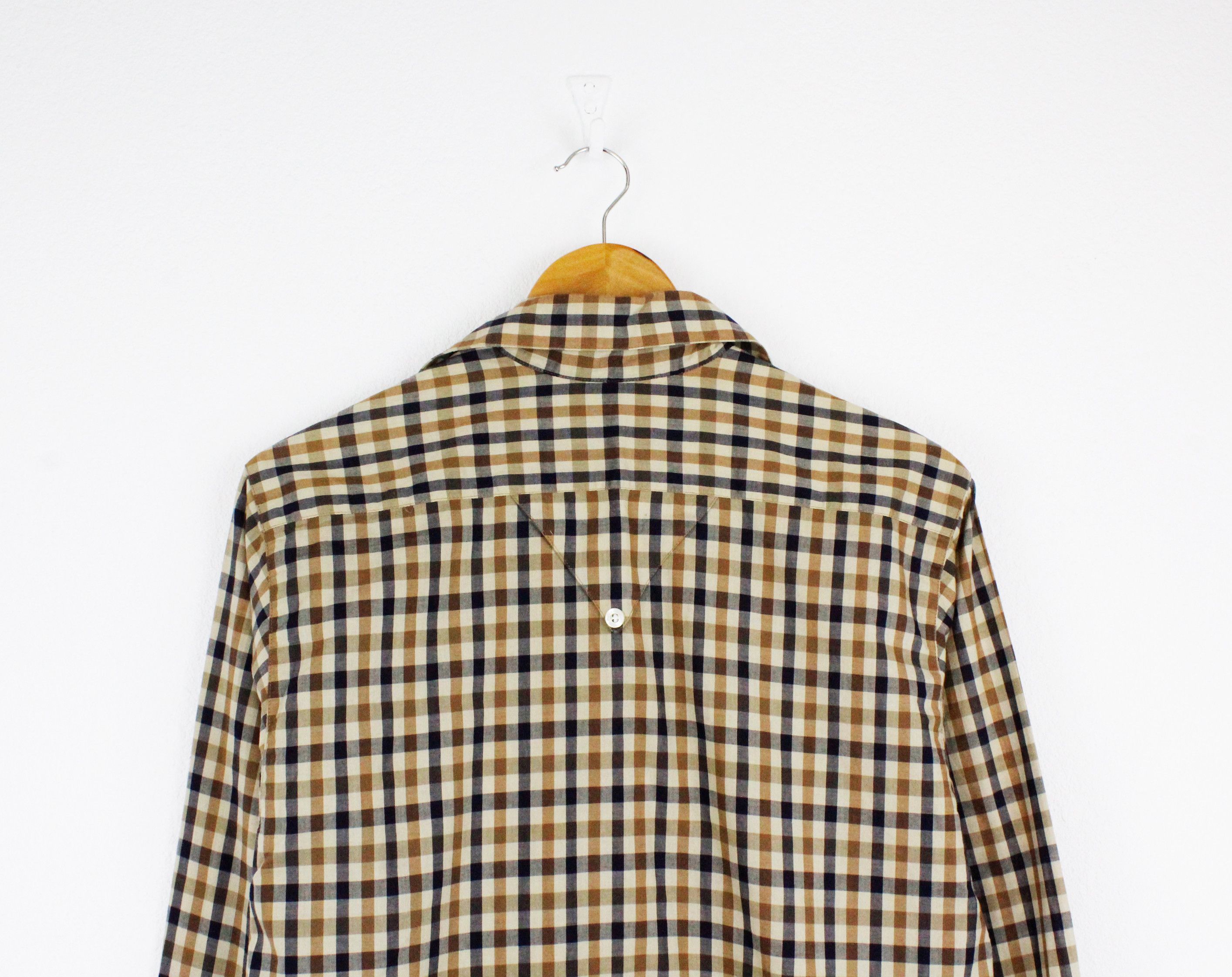 Aquascutum × Vintage Aquascutum Emsworth Club Check Shirt Size L / US 10 / IT 46 - 5 Thumbnail