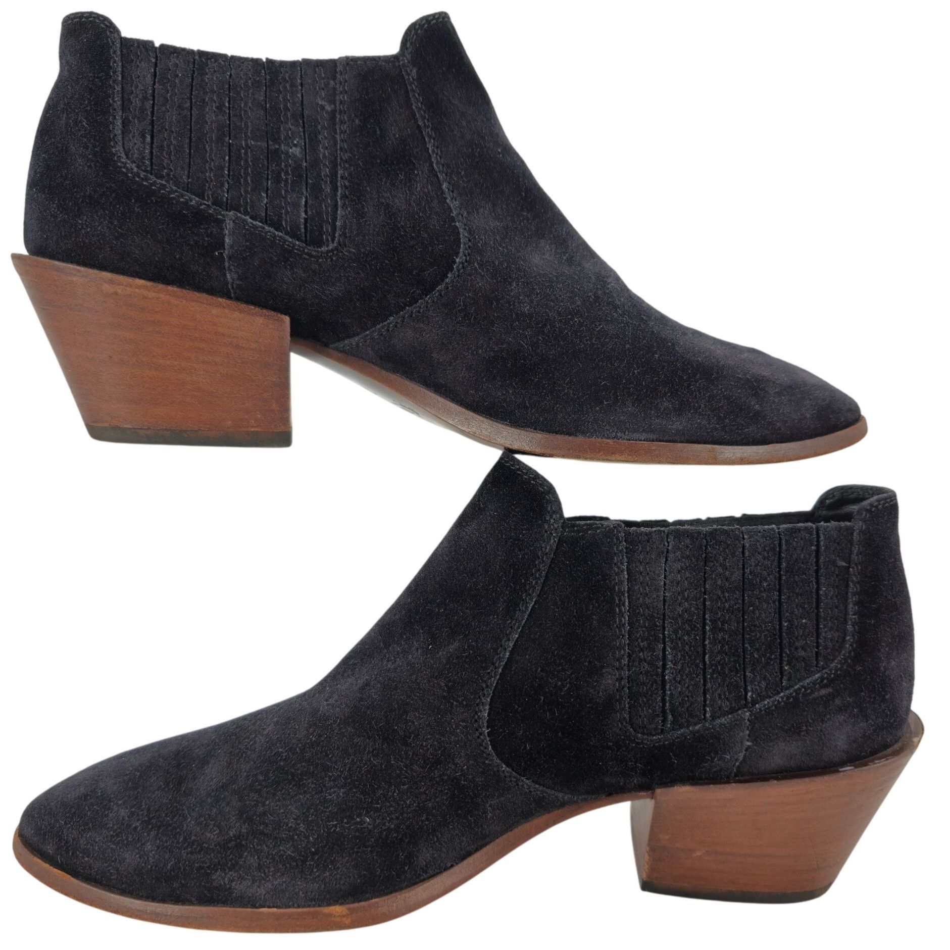 Tod's Tod's Italy Tex Black Suede Ankle Booties Womens 6.5 Chunky Size US 6.5 / IT 36.5 - 5 Thumbnail