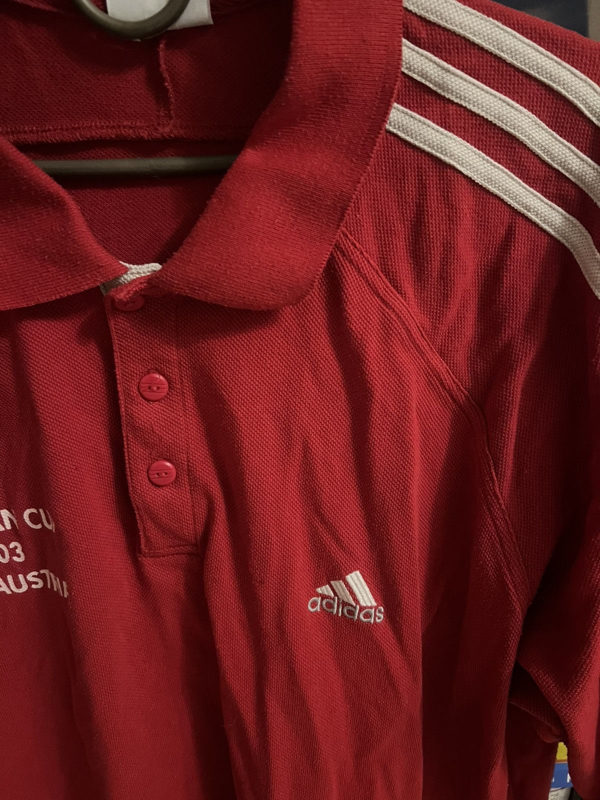 Adidas CRAZY Jersey Adidas Vintage Red - Avan Opium Drip Y2K Size US XL / EU 56 / 4 - 4 Thumbnail