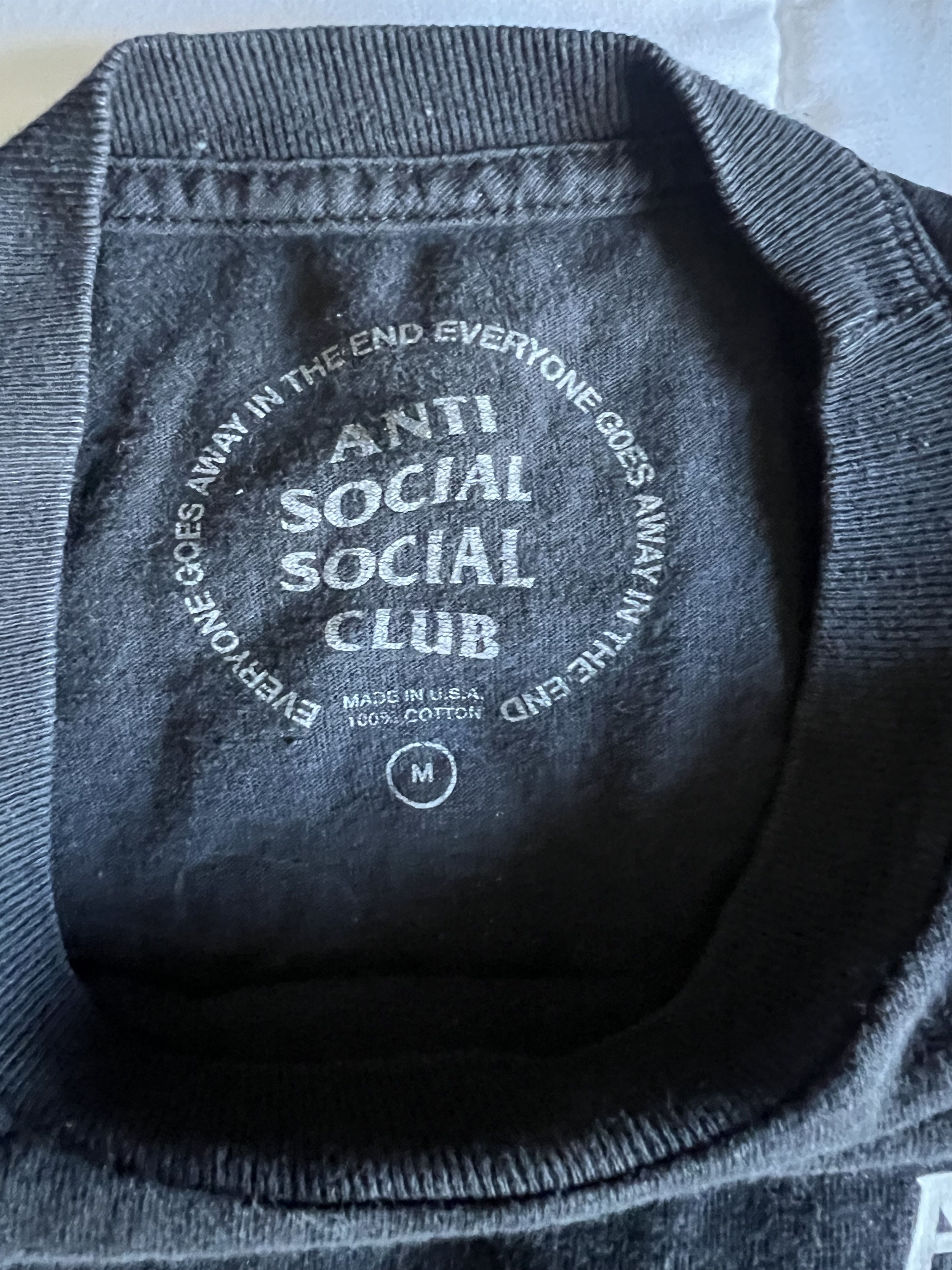 Anti Social Social Club ASSC Cherry Blossom Butterfly Tee Black (M) Size US M / EU 48-50 / 2 - 3 Thumbnail