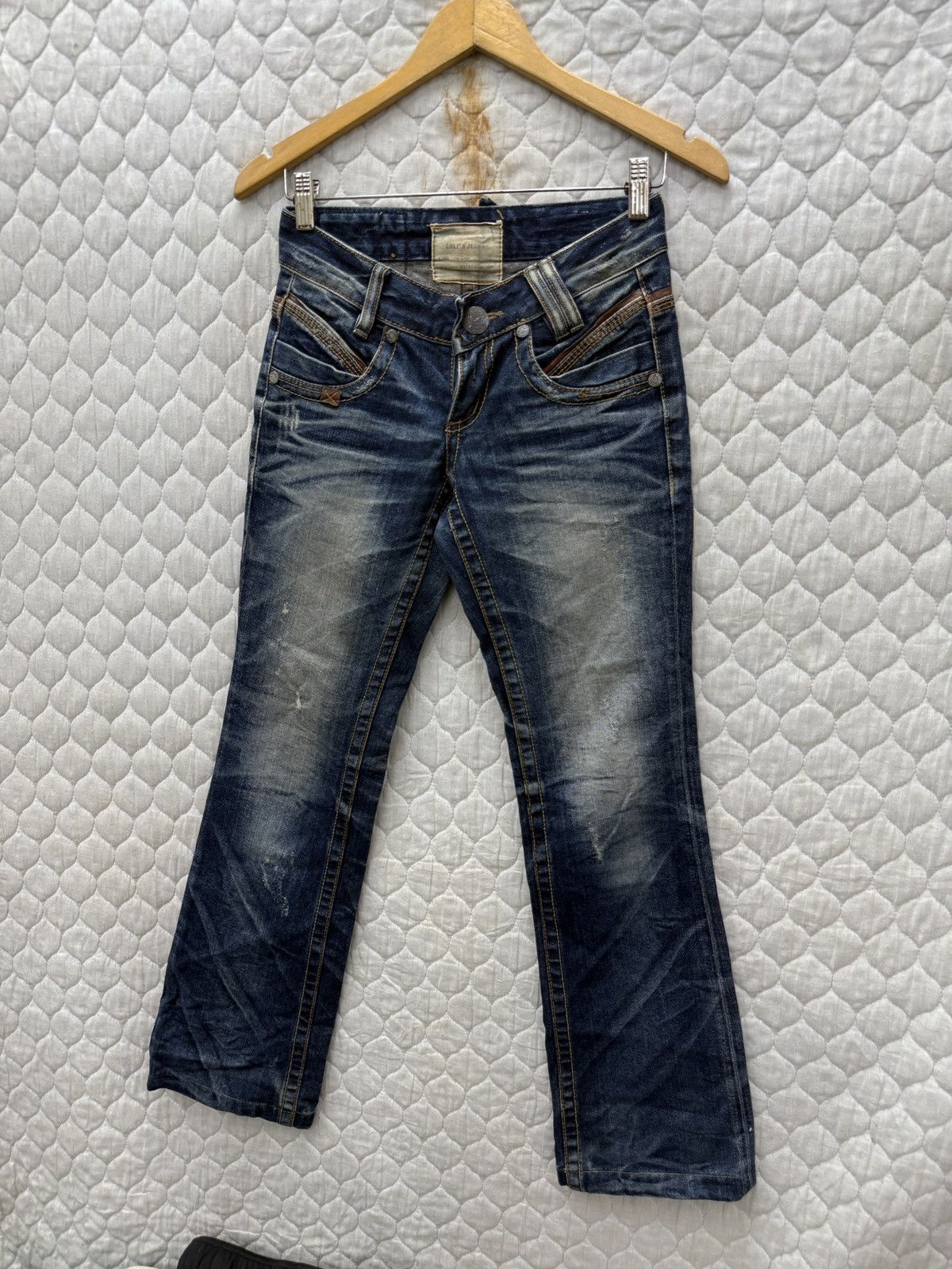 14th Addiction 🔥🔥🔥ARCHIVE VINTAGE LOLITA FLARE JEANS Size 26" / US 2 / IT 38 - 2 Thumbnail