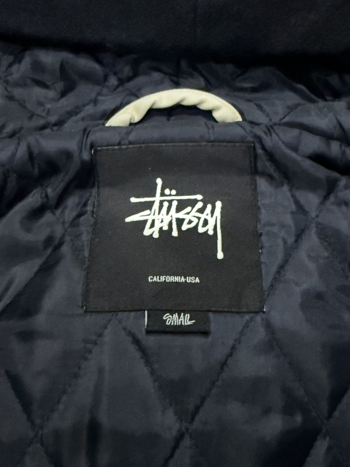 Stussy Vintage Stussy International Sign Hooded Wool Varsity Jacket Size US S / EU 44-46 / 1 - 14 Thumbnail