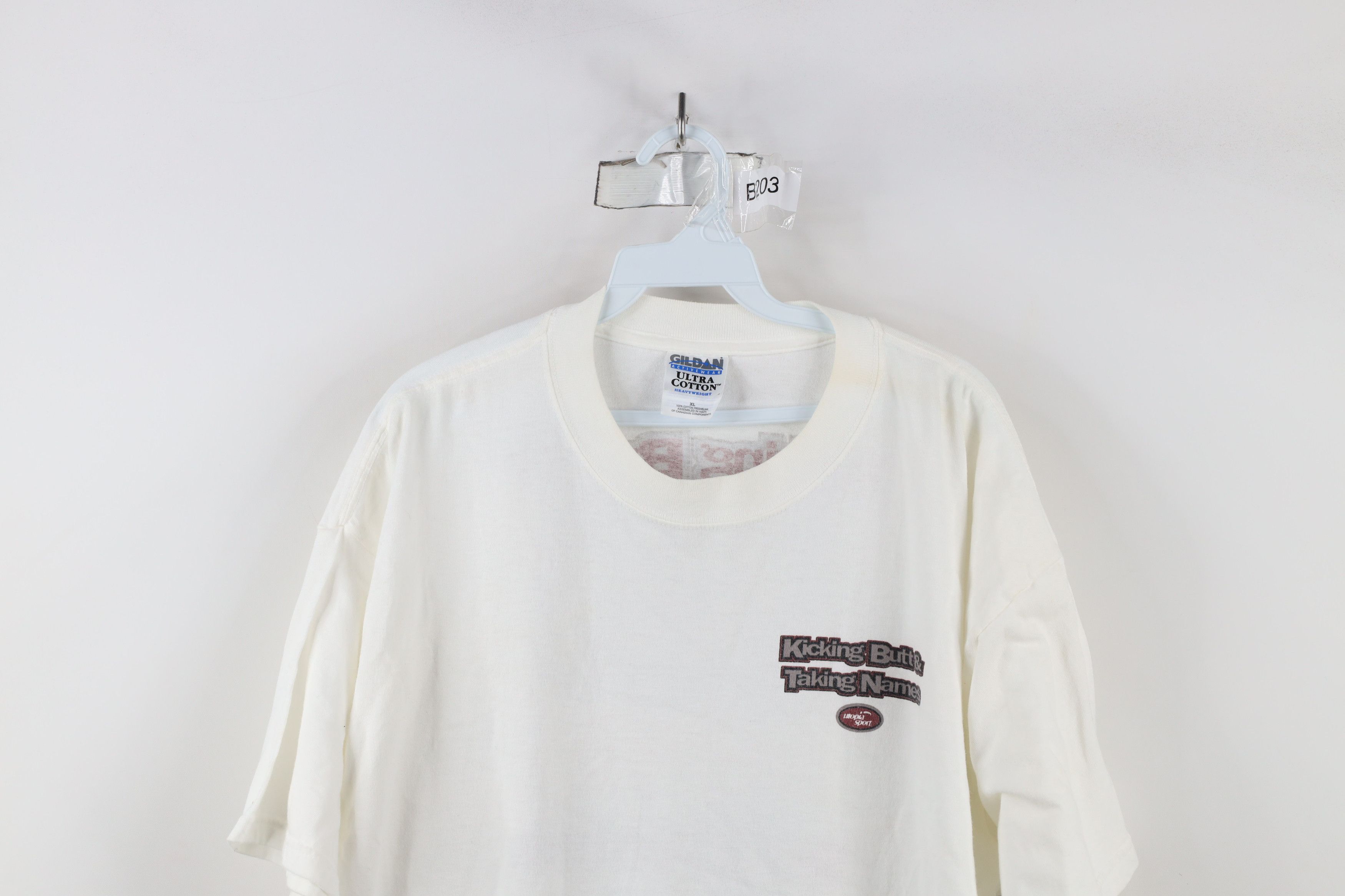 Vintage Vintage 90s and Taking Names Soccer Football T-Shirt White Size US XL / EU 56 / 4 - 2 Thumbnail