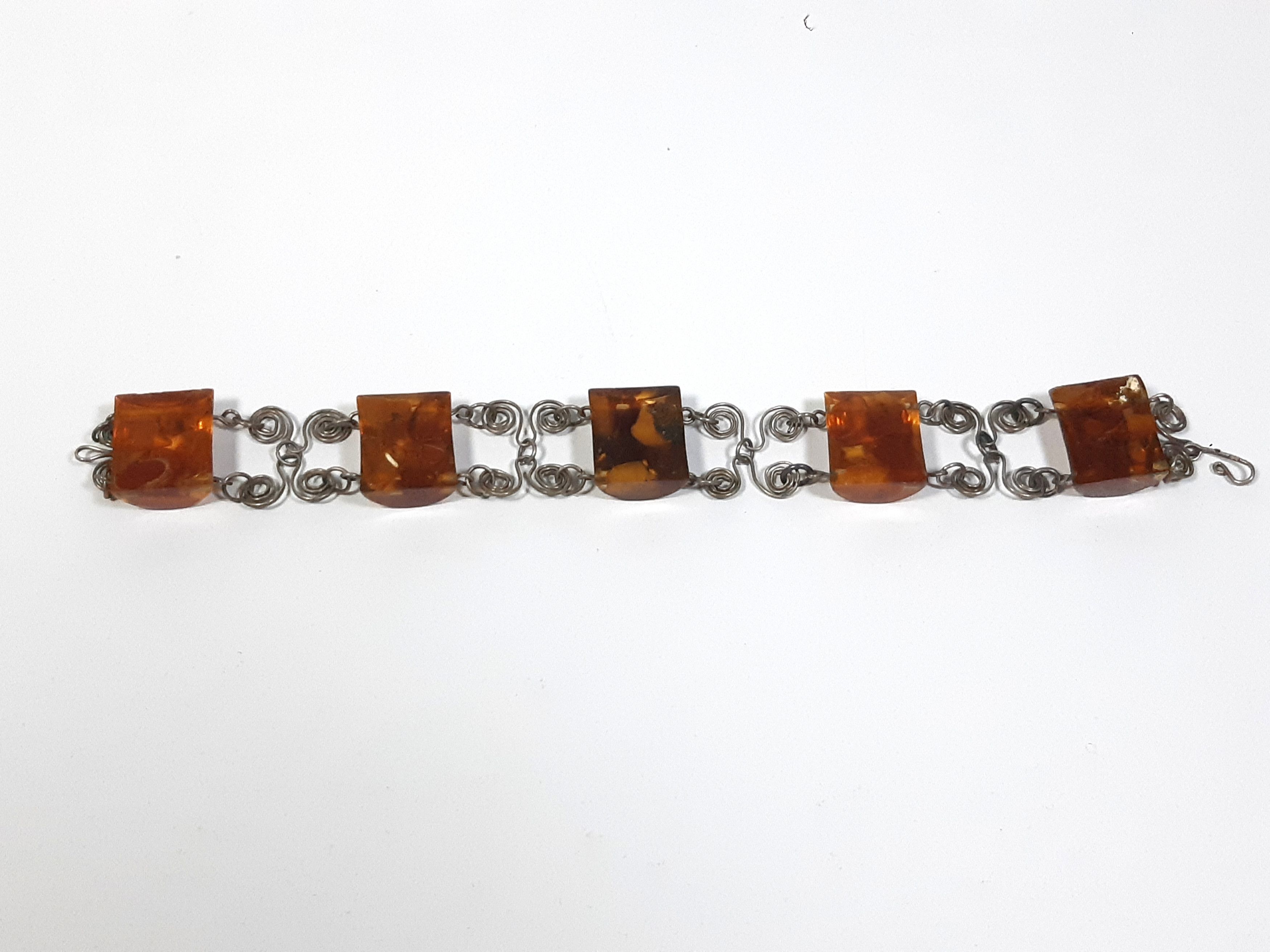 Other Antique bracelet amber / silver 835 Size ONE SIZE - 4 Thumbnail