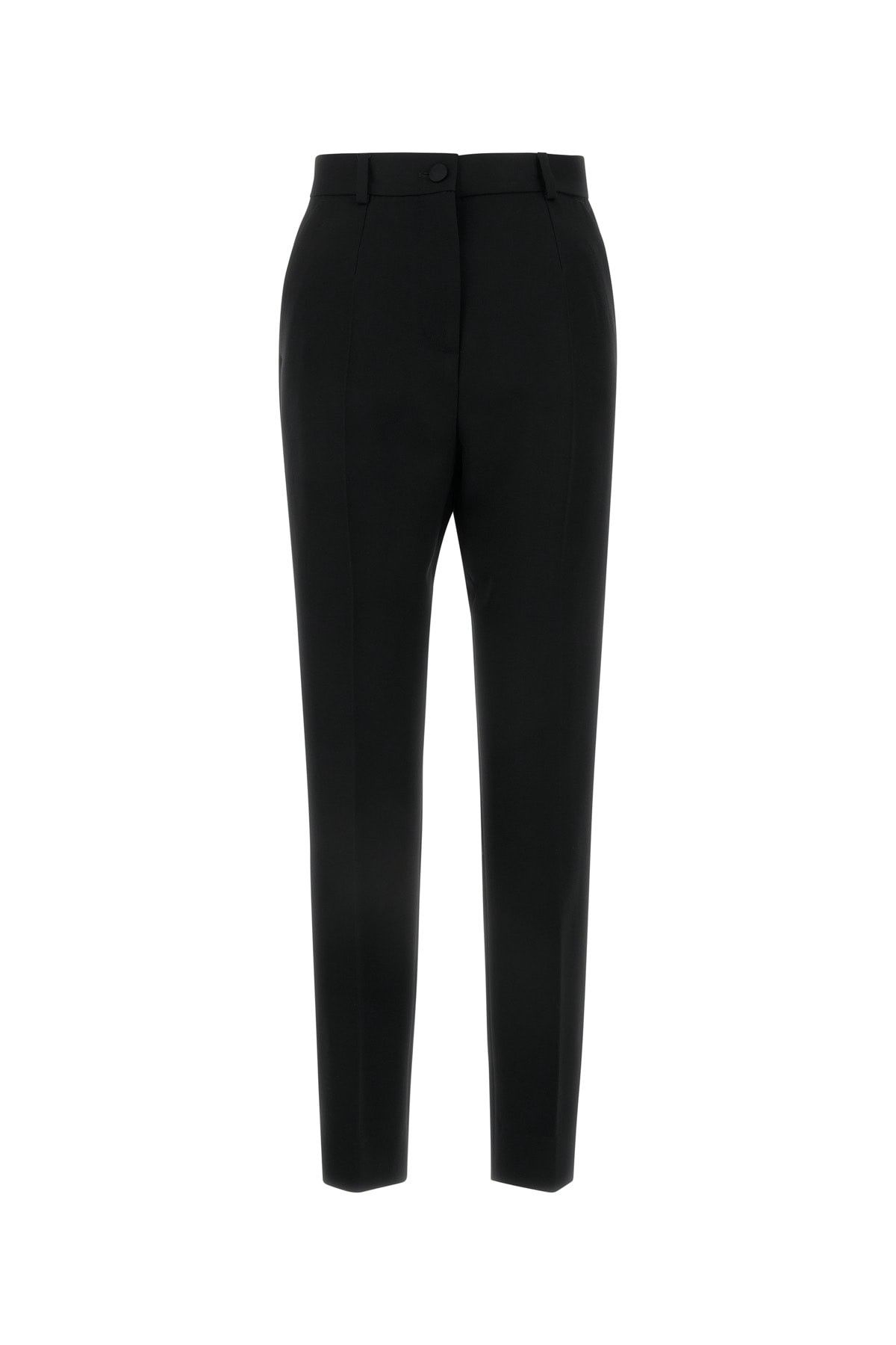 Black Wool Blend Pant