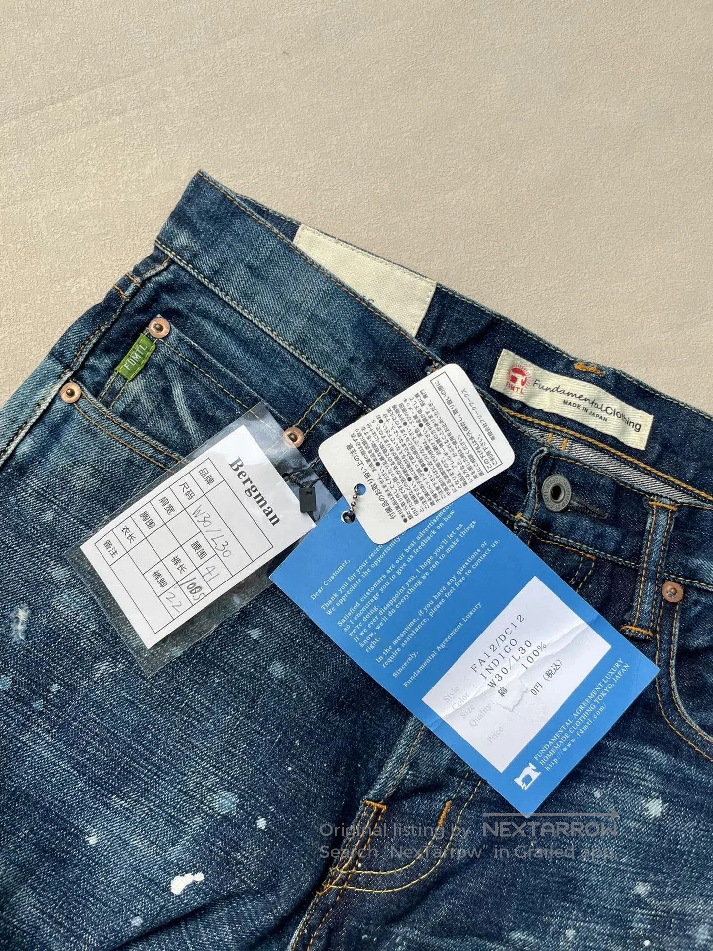 FDMTL FDMTL Splatter Wash Distressed Jeans W30 L30. Size US 30 / EU 46 - 7 Thumbnail