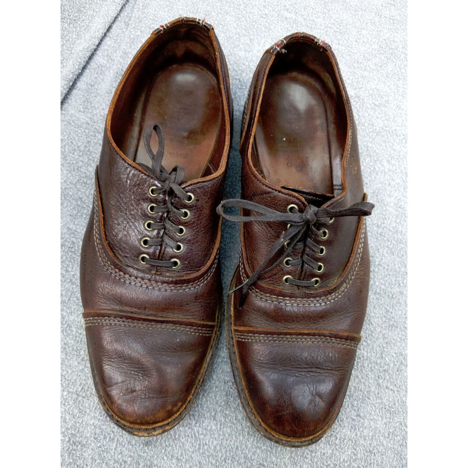 Allen Edmonds Allen Edmonds Shoes Mens 9 D Overlord Brown Leather Cap Toes Oxford Size ONE SIZE - 2 Thumbnail