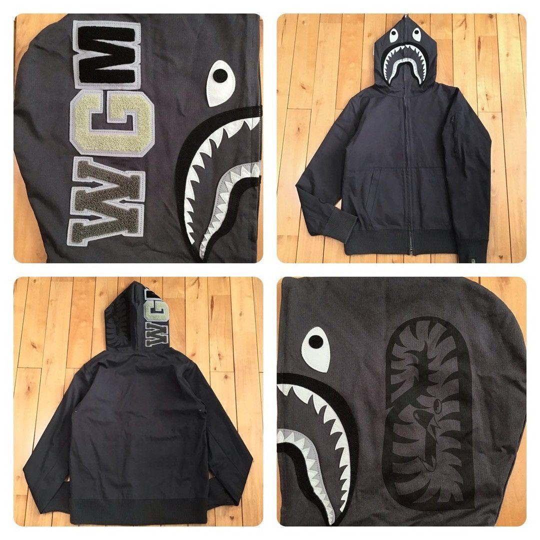 Bape 2012 BAPE Herringbone shark full zip hoodie a bathing ape Size US M / EU 48-50 / 2 - 1 Thumbnail
