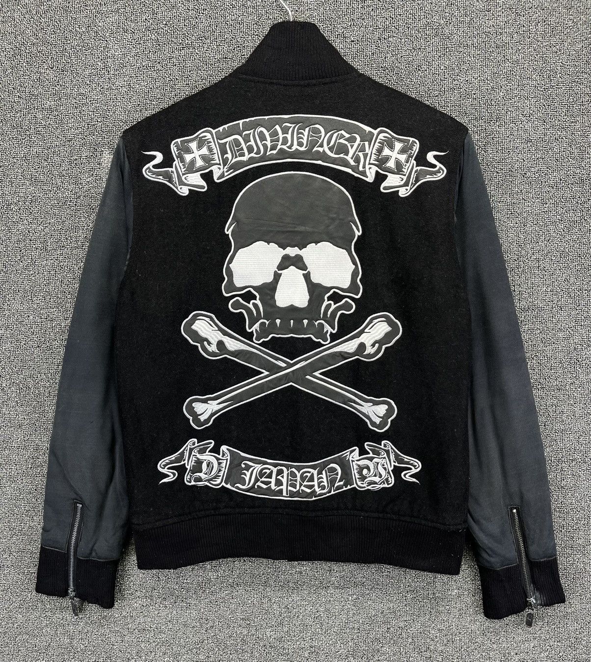 Japanese Brand Vintage Diviner Japan Skull Punk Varsity Jacket Size M / US 6-8 / IT 42-44 - 1 Thumbnail