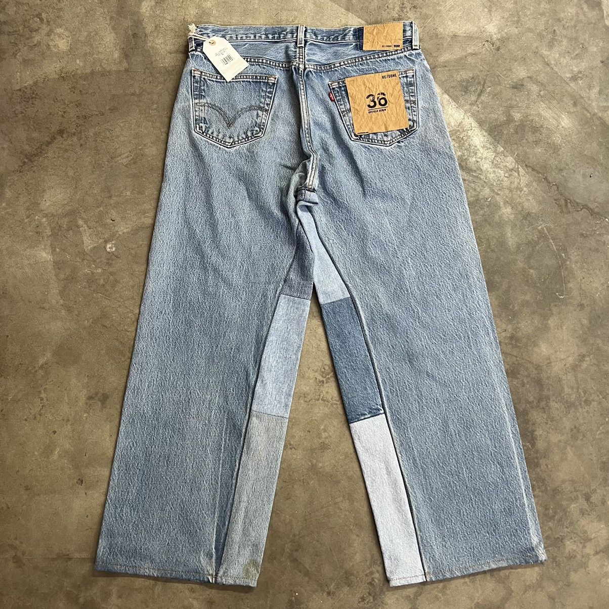 image of Levis x Levis Vintage Clothing Levi’S Re/done Big Boy Baggy Denim Jeans in Blue, Men's (Size 36)