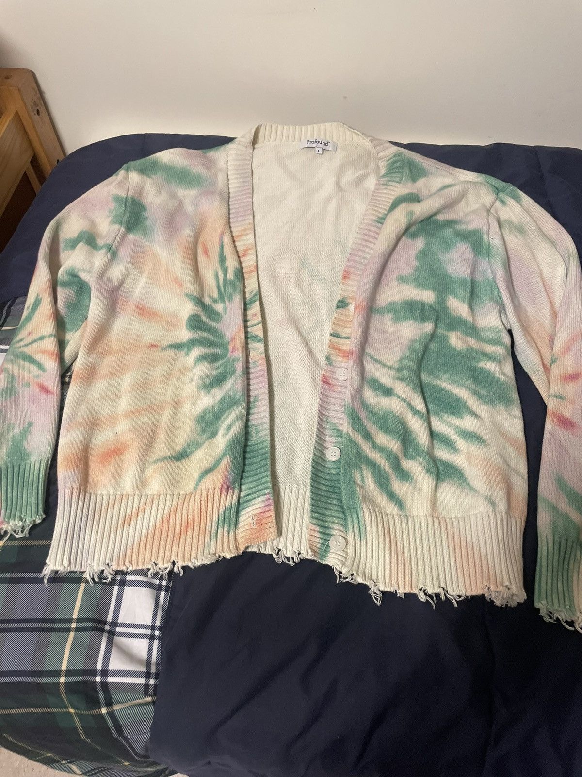 Profound Aesthetic Profound Tie-dye knit cardigan Size US L / EU 52-54 / 3 - 1 Thumbnail