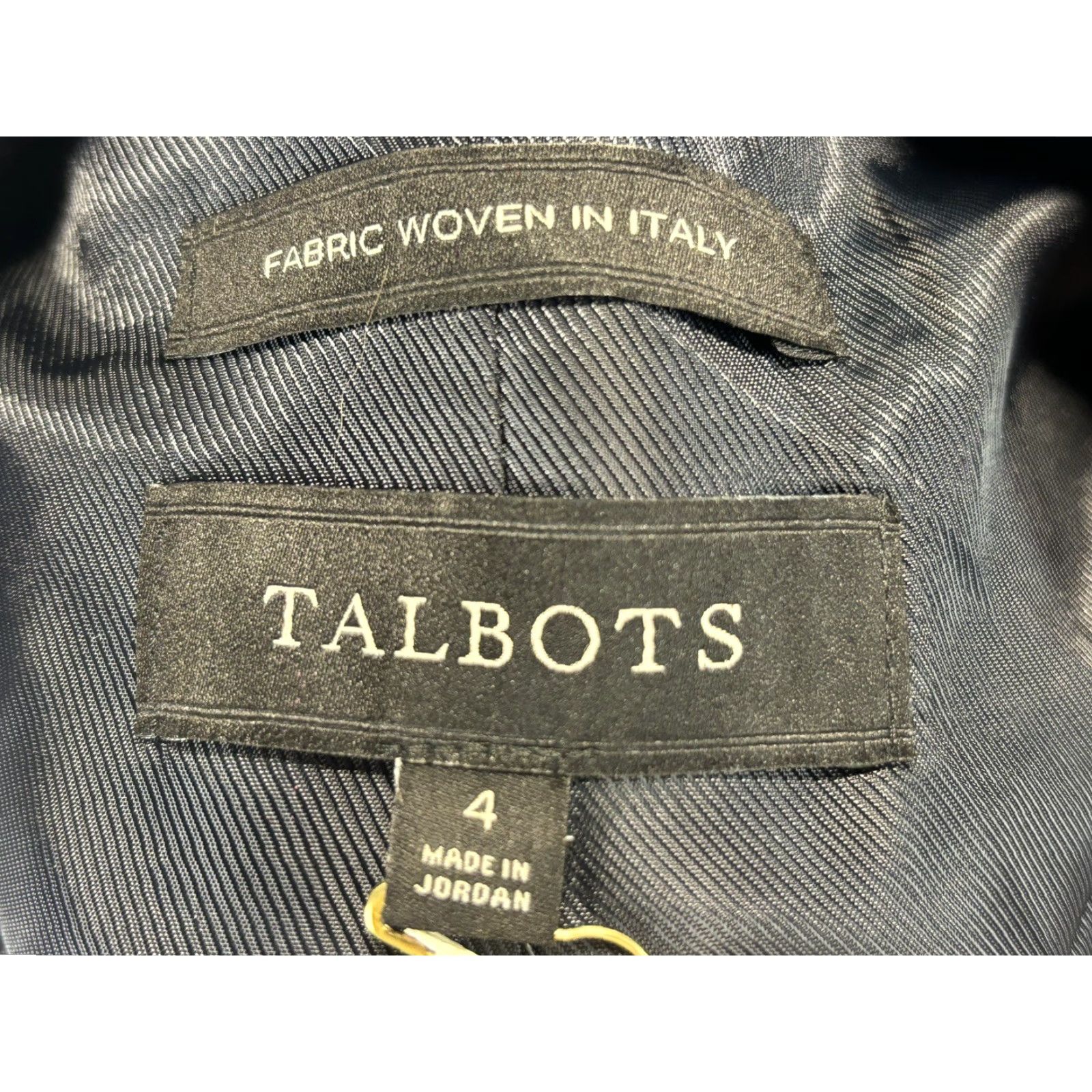 Talbots Talbots Blazer Jacket 4 Navy Wool Blend Italian Fabric Career Academia Wool Blend Blazer Women Long Sleeve 4 Navy Blue Talbots Brand Size S / US 4 / IT 40 - 6 Thumbnail
