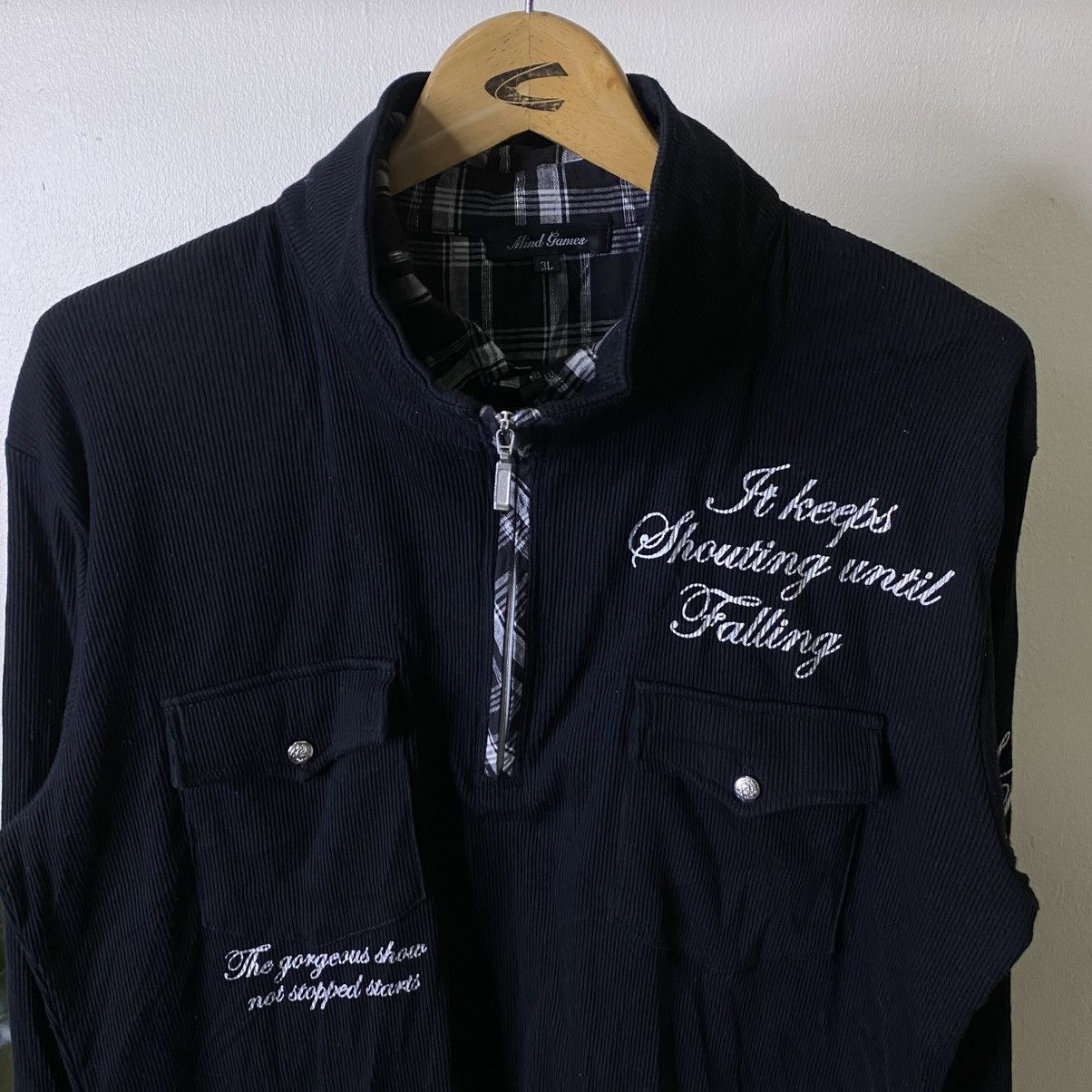 If Six Was Nine MindGames Japanese Cyber Gothic Punk Grunge Emo LGB LS Polo Size US L / EU 52-54 / 3 - 2 Thumbnail