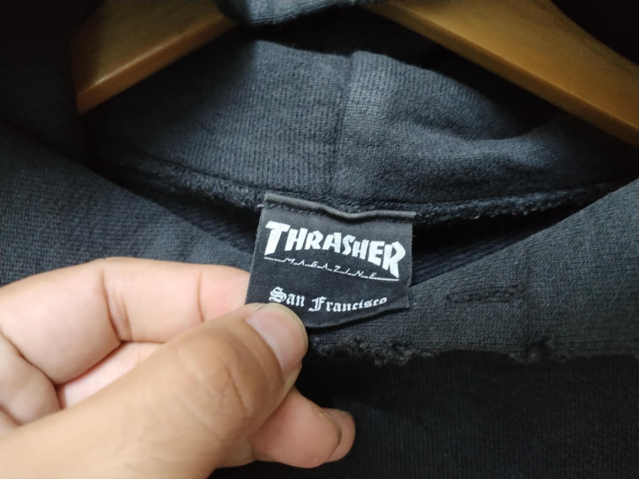 Thrasher × Vintage 🔻VINTAGE DISTRESSED THRASHER VERY RARE 🔻 Size US M / EU 48-50 / 2 - 4 Thumbnail