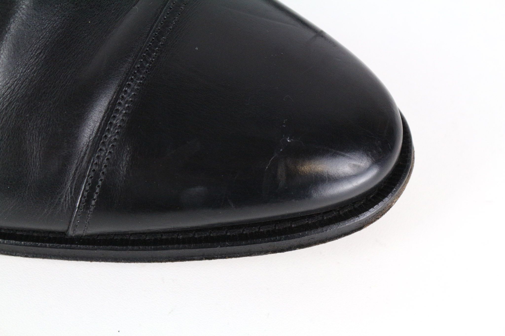Suitsupply EU42.5 Black Leather Laced Low-Top 72741 Size US 9.5 / EU 42-43 - 9 Thumbnail