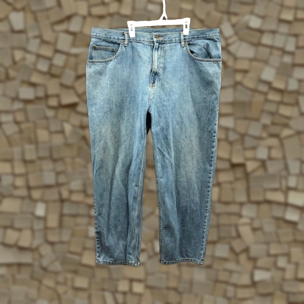 Rails Open Trails Jeans 42x30 Mens Mid Rise Straight Blue Denim Jeans Size US 42 / EU 58 - 1 Thumbnail