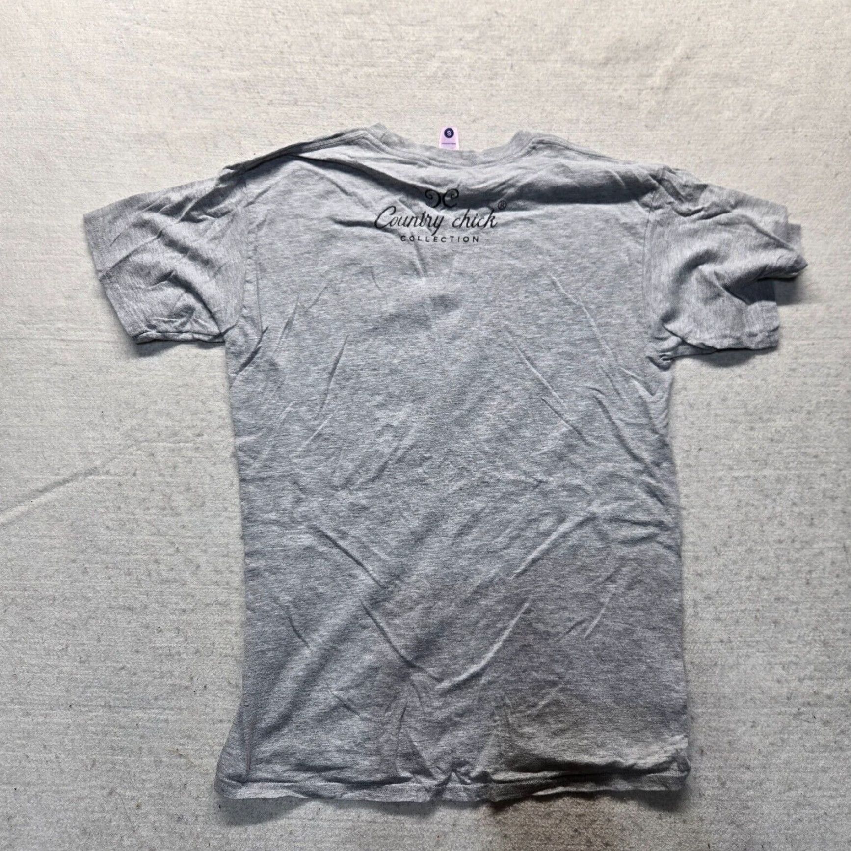 Vintage Women's Country Chick Collection Gray T-Shirt Adult Small USA Blessed Nation Size S / US 4 / IT 40 - 6 Thumbnail