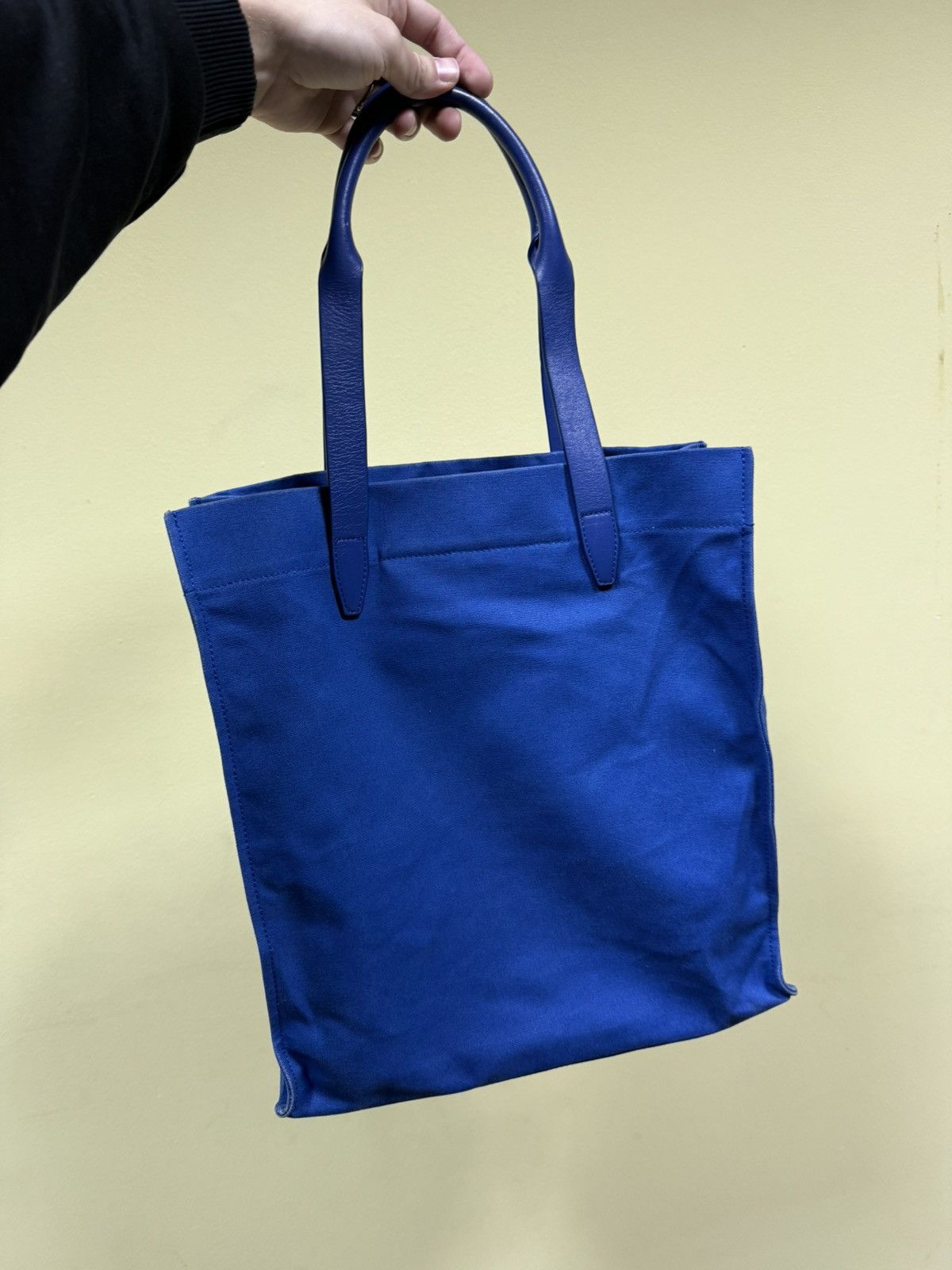 Alexander McQueen Alexander McQueen leather canvas big logo shopper Size ONE SIZE - 4 Thumbnail