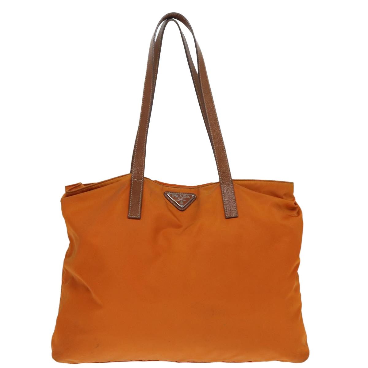 Prada PRADA Tote Bag Nylon Orange Silver Size ONE SIZE - 2 Thumbnail
