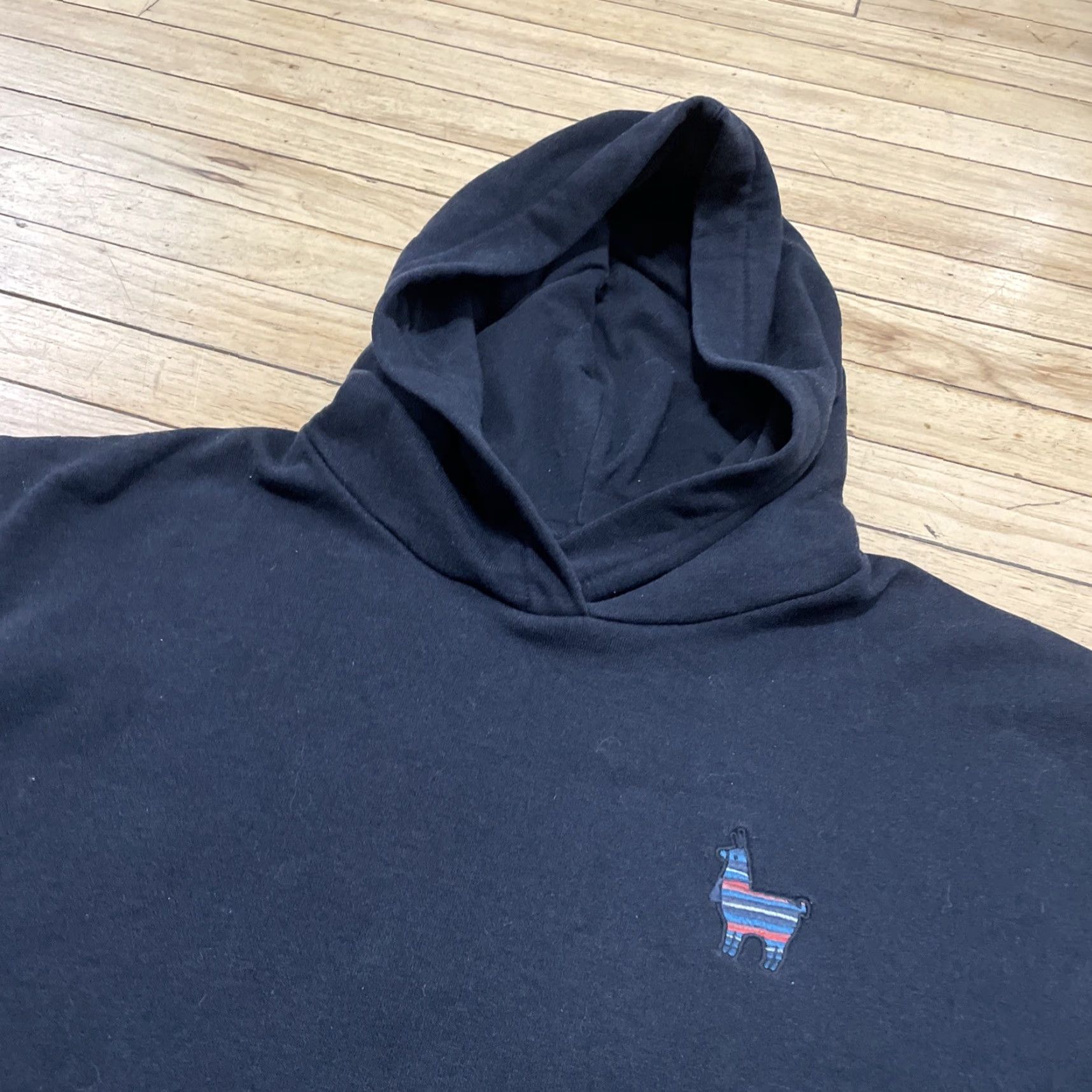 tentree Tentree Hoodie Black Men L Organic Cotton Blend Embroidered Rainbow Alpaca Logo Size US L / EU 52-54 / 3 - 3 Thumbnail