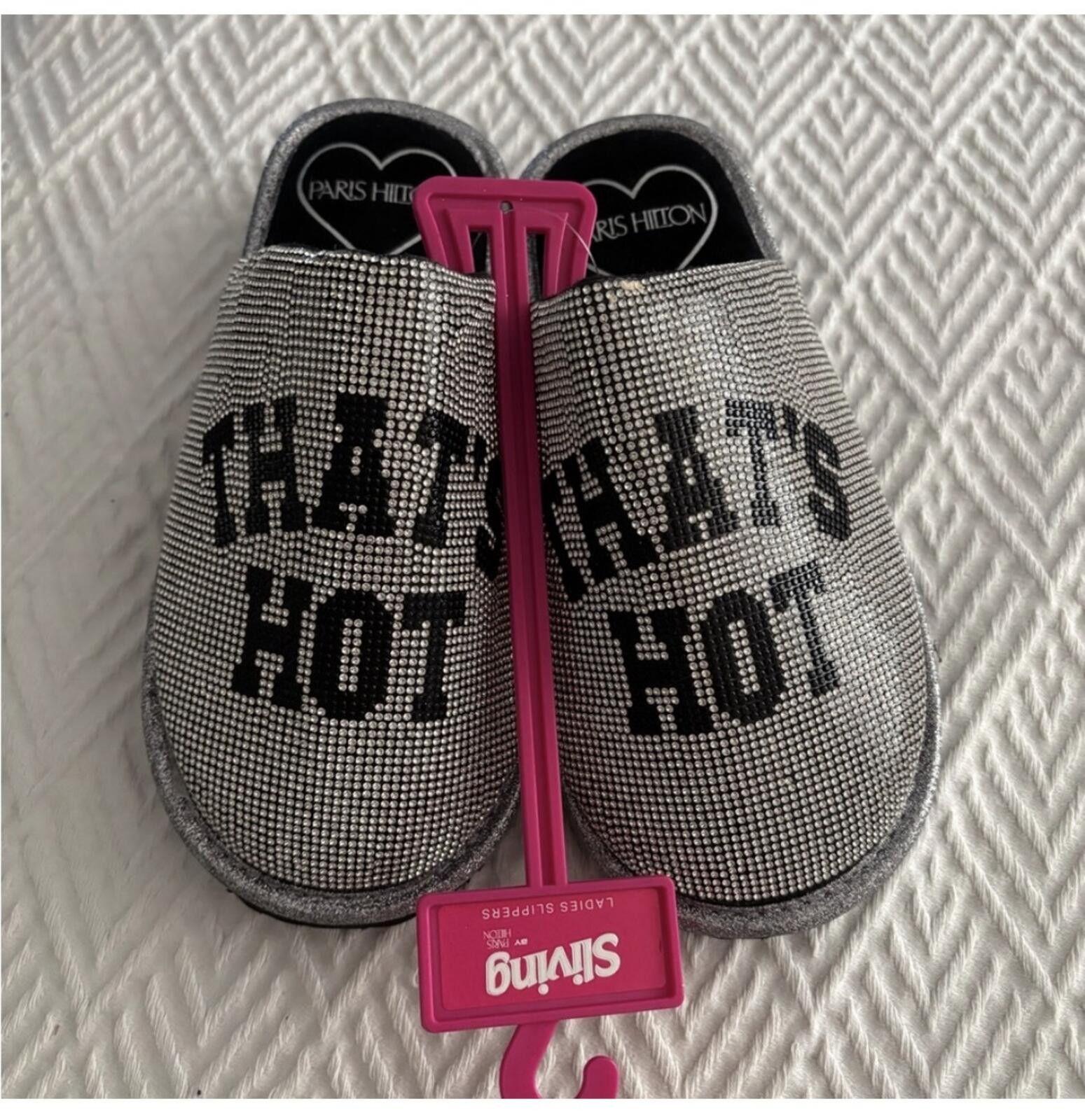 Other (Paris Hilton) Glamorous Silver Slippers Size US 5 / IT 35 - 1 Thumbnail
