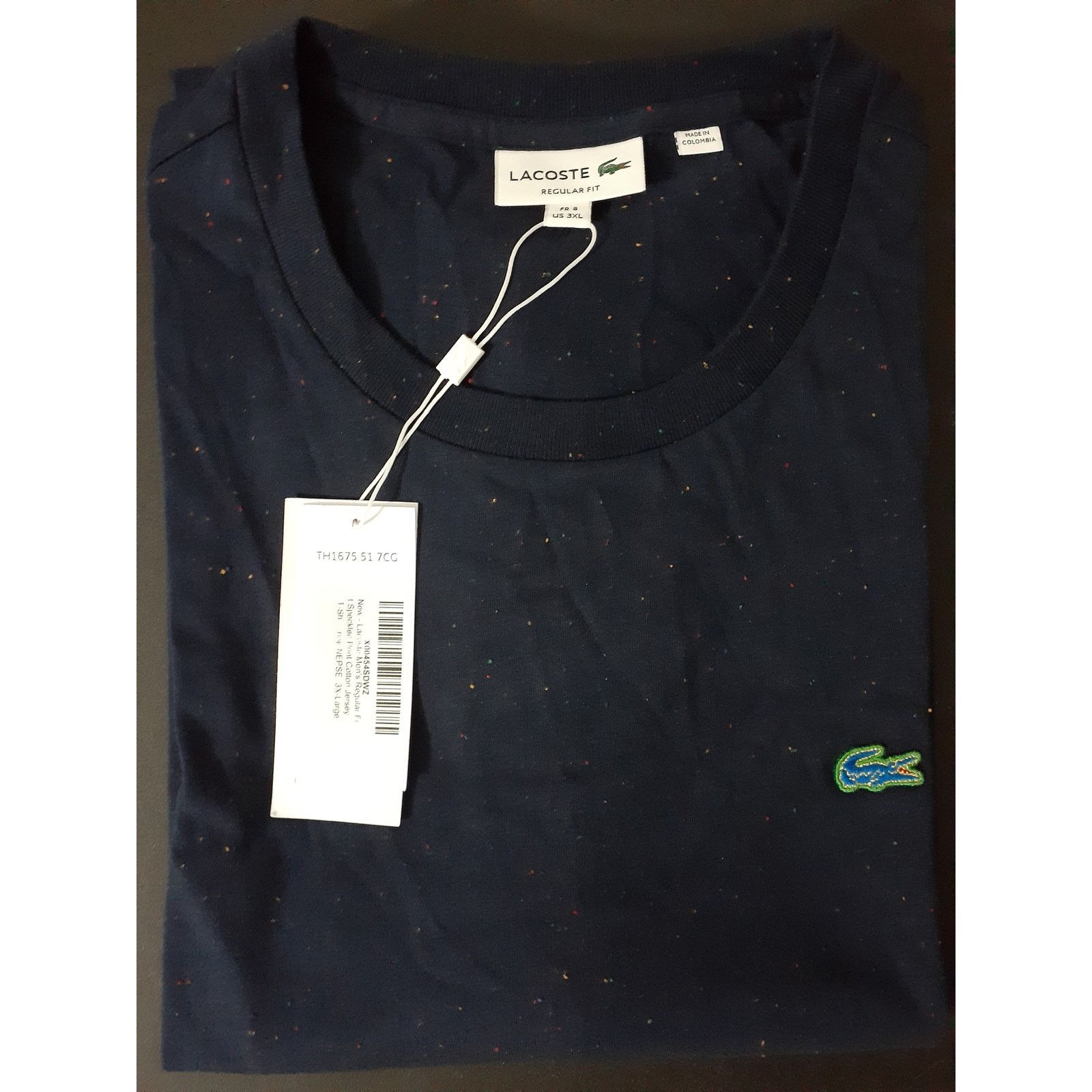 Lacoste Lacoste Men's Short Sleeve Regular Fit Classic T-Shirt 3XL Size US XXL / EU 58 / 5 - 2 Thumbnail