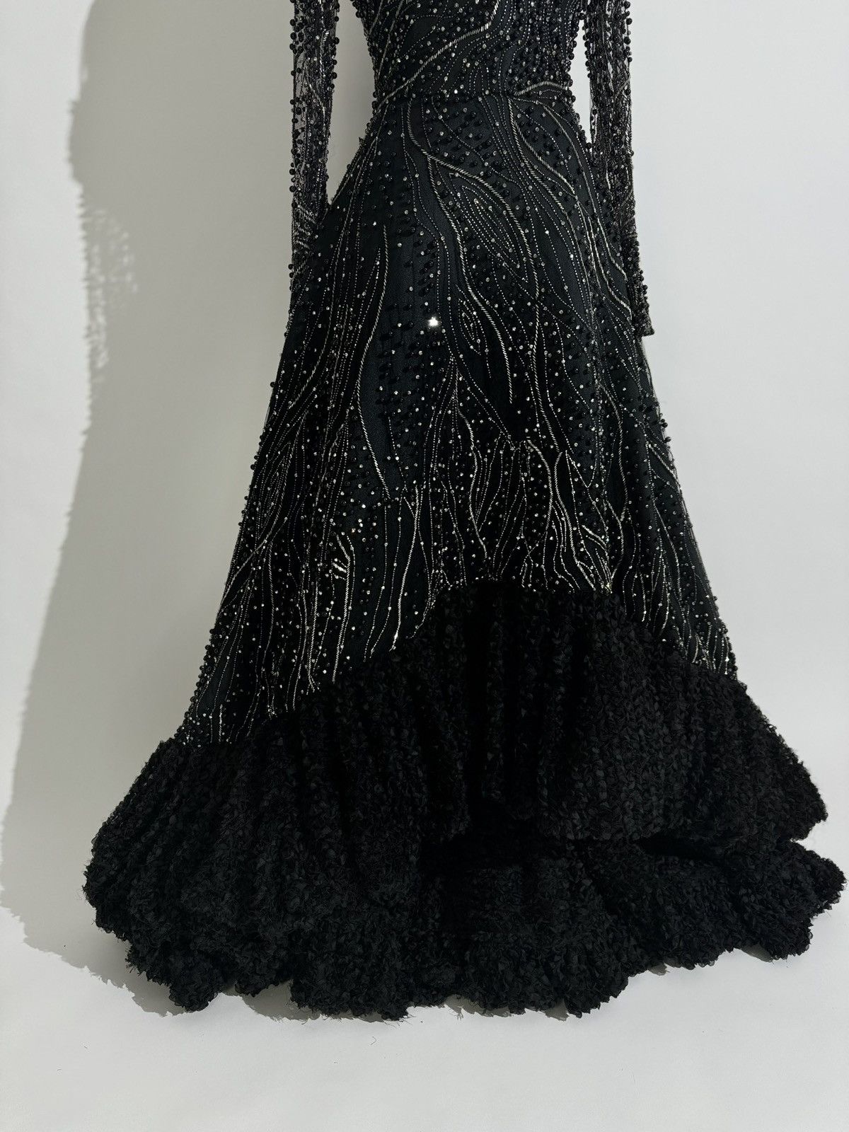 Other Brand New US 10 GEMY MAALOUF Beaded Embroidered Gown Size L / US 10 / IT 46 - 8 Thumbnail