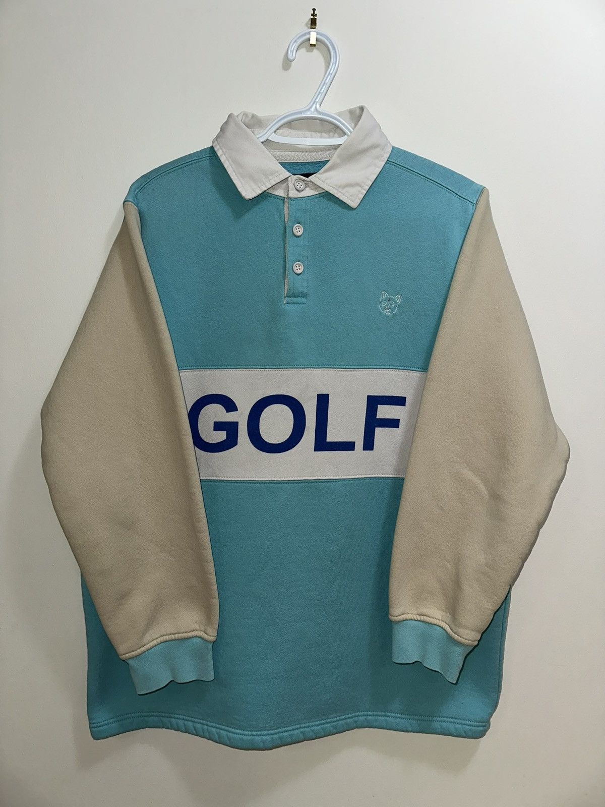 Golf Wang Golf Wang F/W 2014 Rugby Polo Blue/White Rare Size US L / EU 52-54 / 3 - 1 Thumbnail